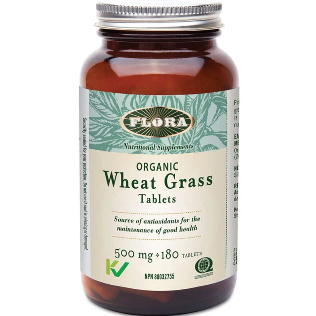 Flora Wheat Grass 500mg (Organic) - Image 2
