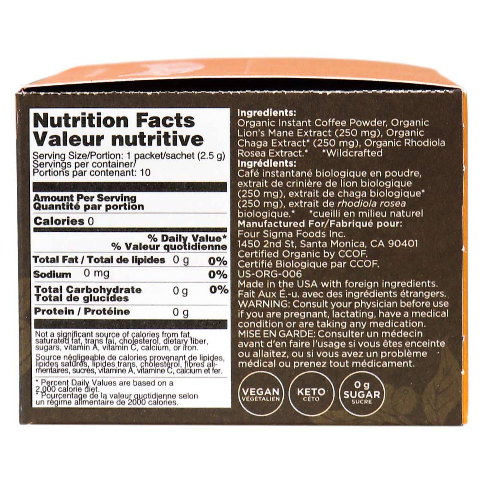 Four Sigmatic Mushroom Coffee Mix, Ground Coffee with Lion’s Mane, 10x2.5g Sachets - Image 4