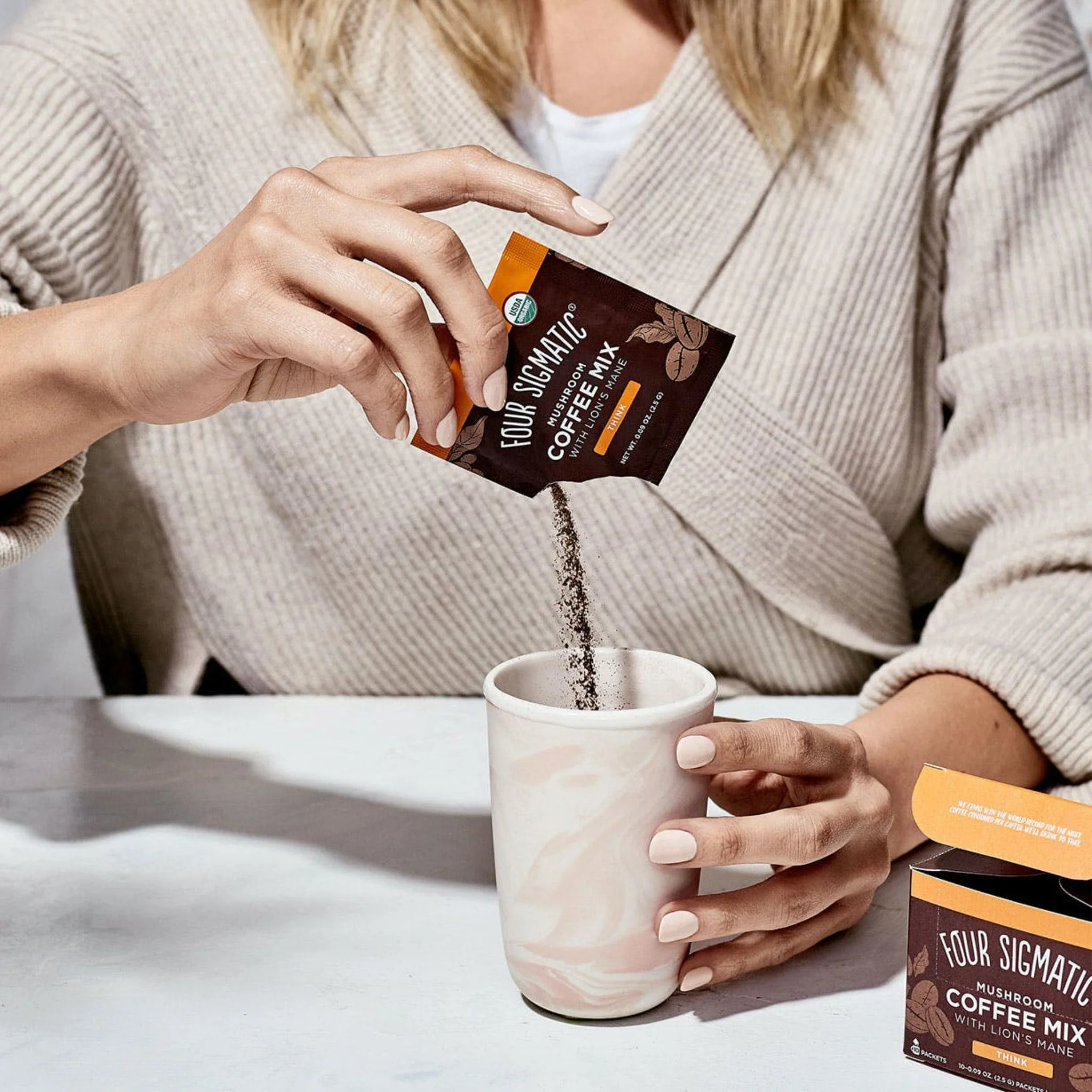 Four Sigmatic Mushroom Coffee Mix, Ground Coffee with Lion’s Mane, 10x2.5g Sachets - Image 6