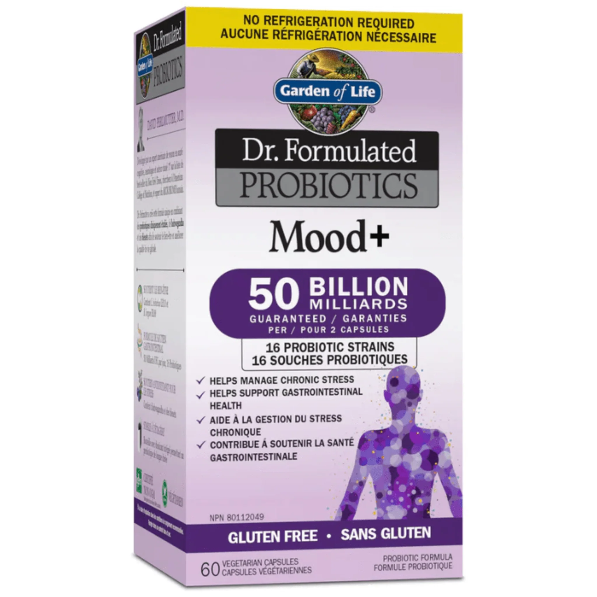 Garden of Life Dr. Formulated Probiotics Mood+ 50 Billion, 60 Vegetable Capsules