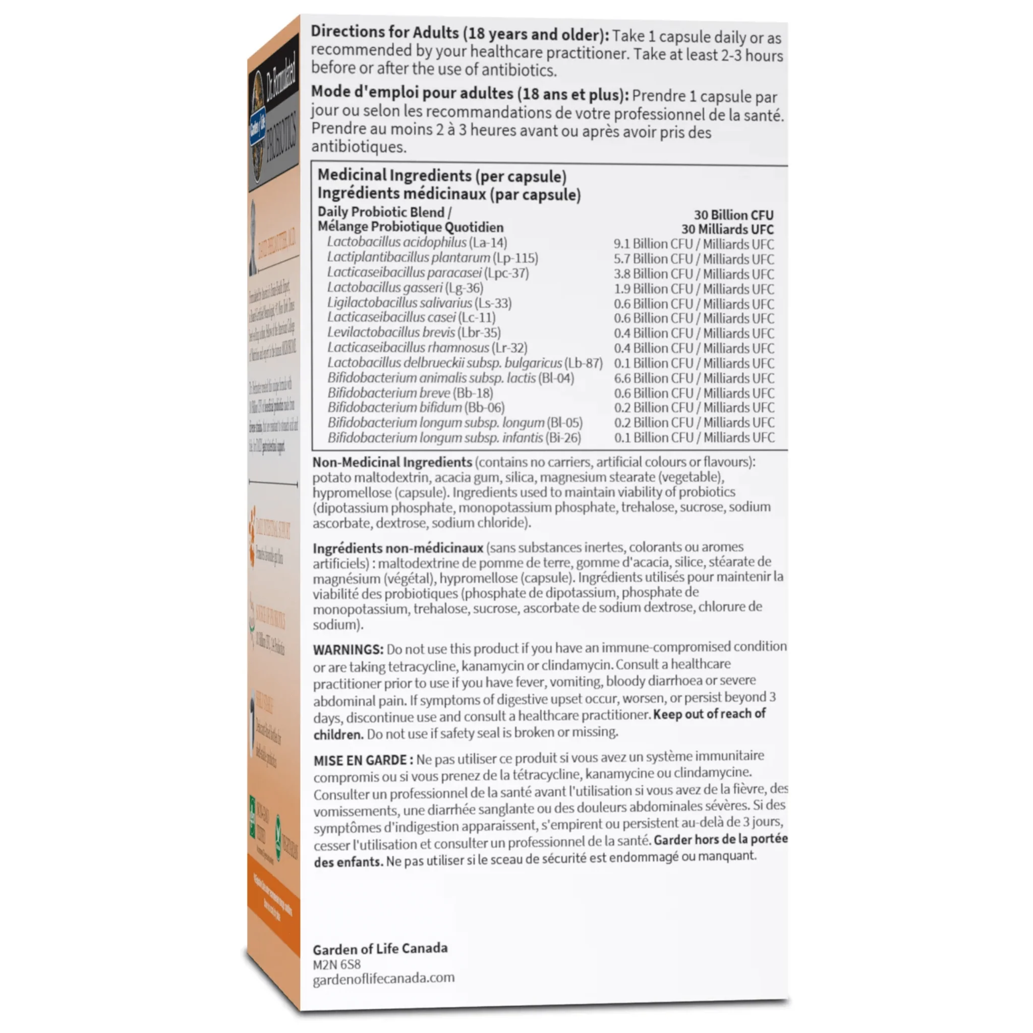 Garden of Life Dr. Formulated Probiotics Once Daily 30 Billion, 30 Vcaps - Image 6