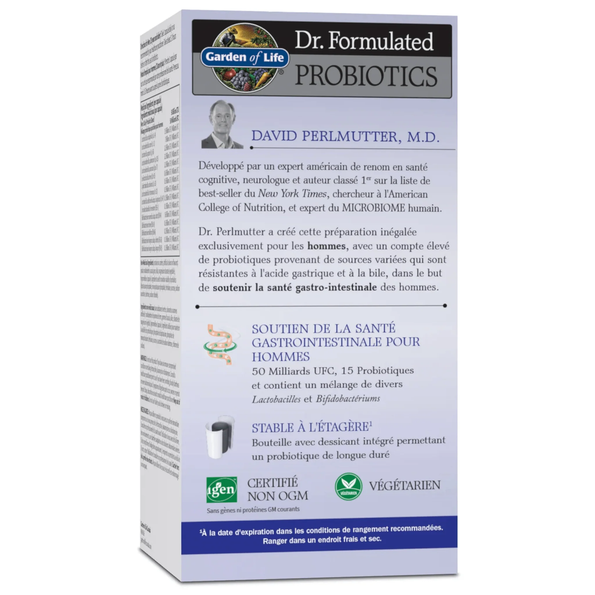 Garden of Life Dr. Formulated Probiotics Once Daily Men's, 50 Billion (Shelf Stable), 30 Vcaps - Image 3