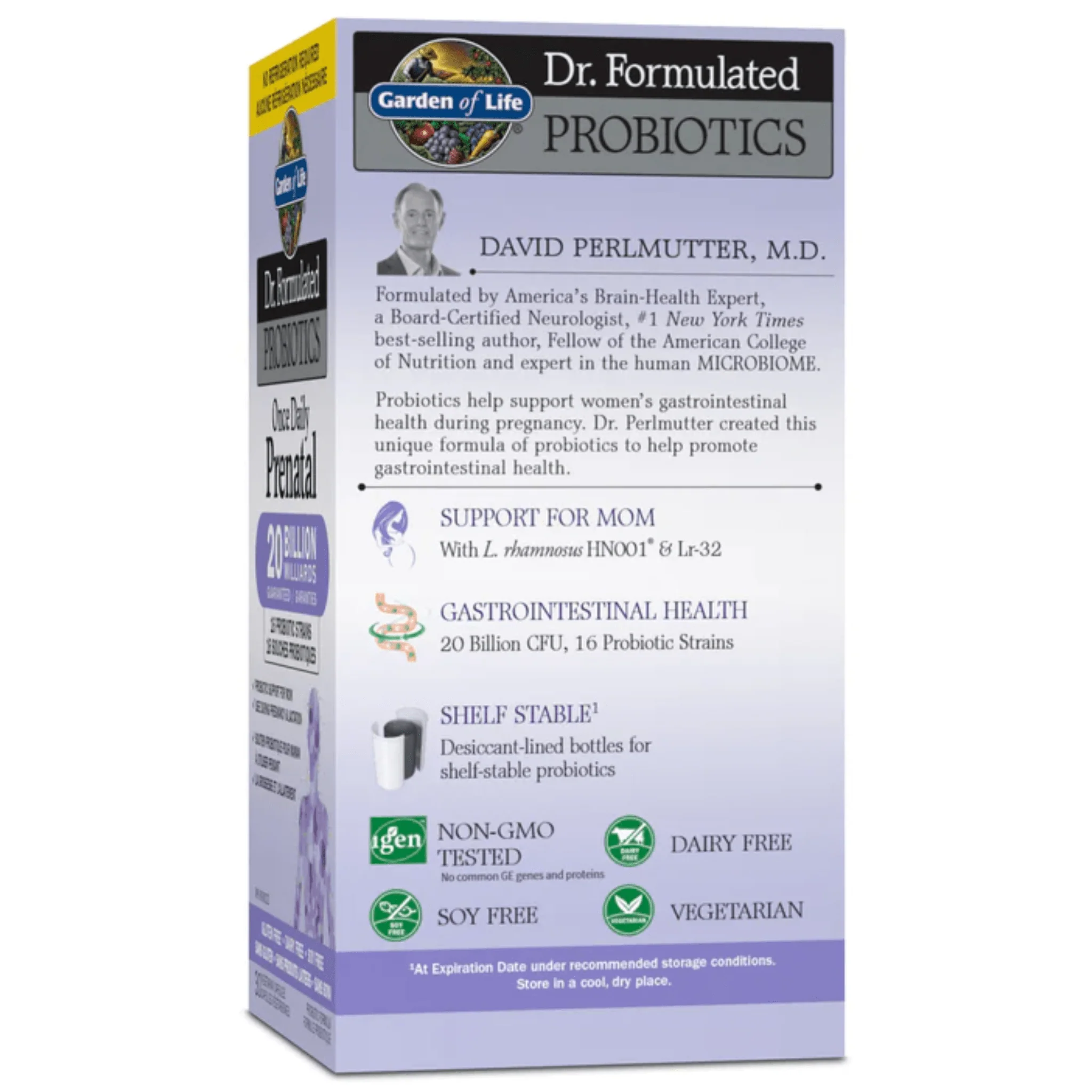 Garden of Life Dr. Formulated Probiotics, Once Daily Prenatal 20 Billion Shelf Stable - Image 2