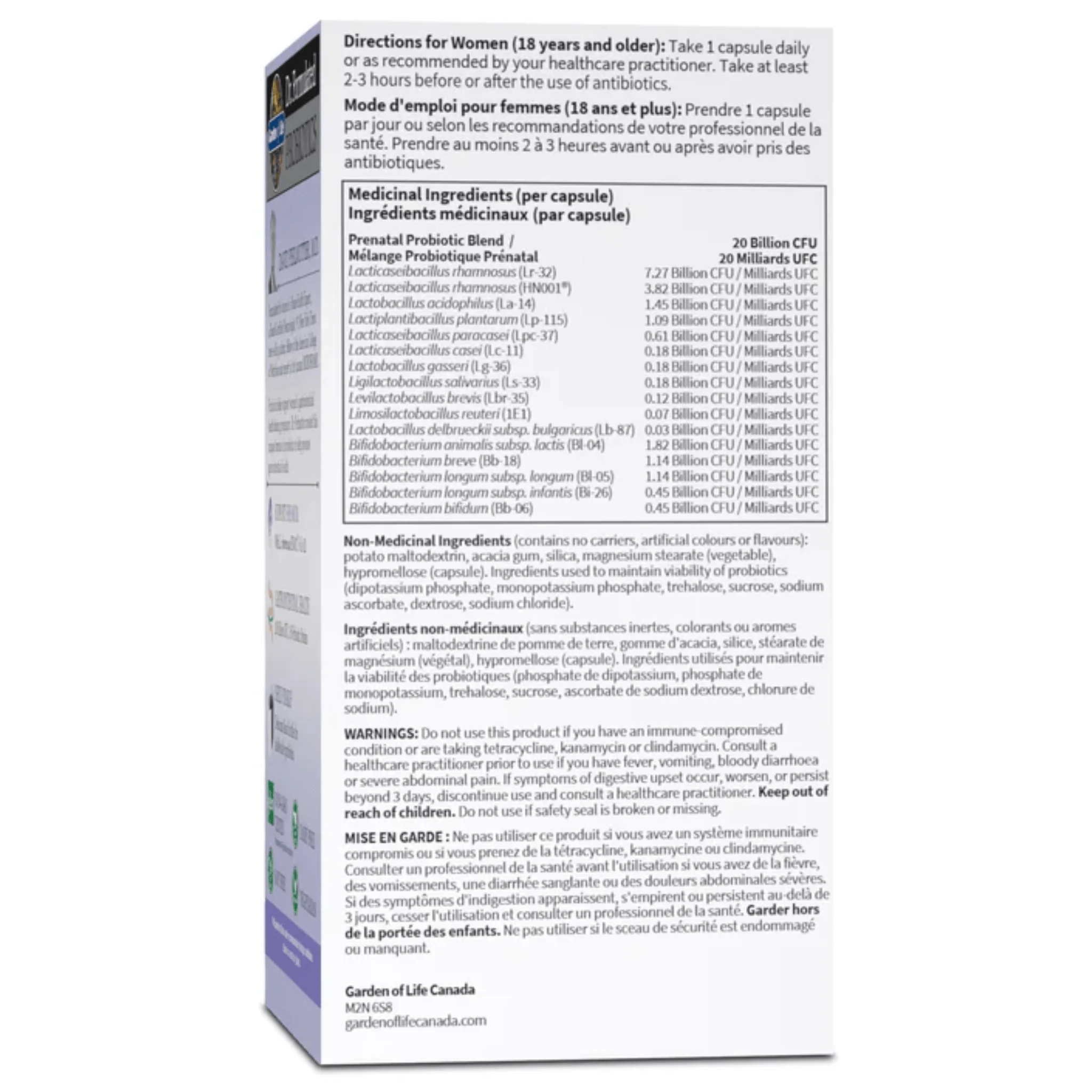 Garden of Life Dr. Formulated Probiotics, Once Daily Prenatal 20 Billion Shelf Stable - Image 4