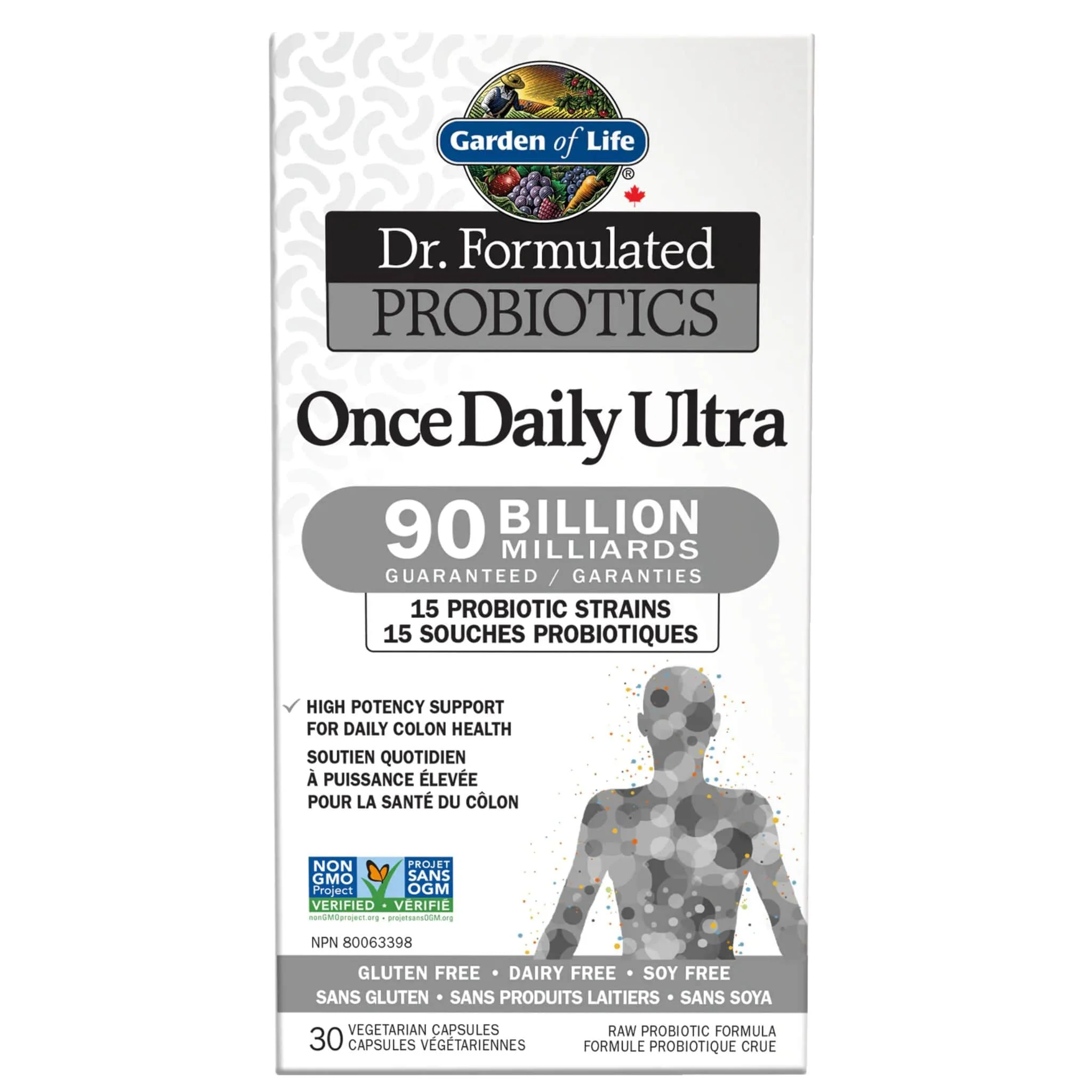 Garden of Life Dr. Formulated Probiotics Once Daily Ultra, 90 Billion, 30 Vcaps - Store in Fridge