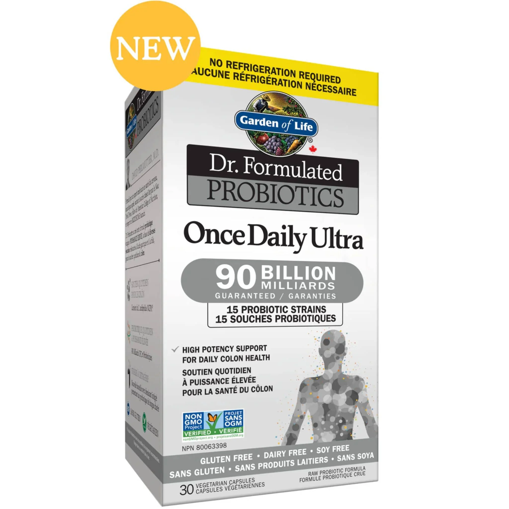 Garden of Life Dr. Formulated Probiotics Once Daily Ultra, 90 Billion, 30 Vcaps - Store in Fridge - Image 3