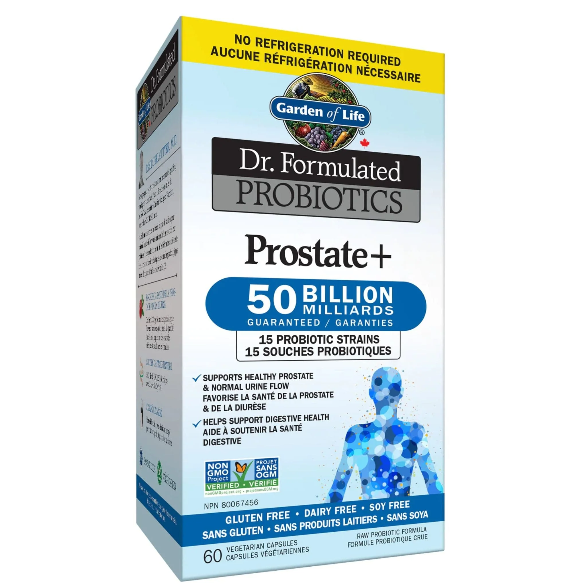 Garden of Life Dr. Formulated Probiotics Prostate+, 50 Billion (Shelf Stable), 60 Vcaps - Image 2