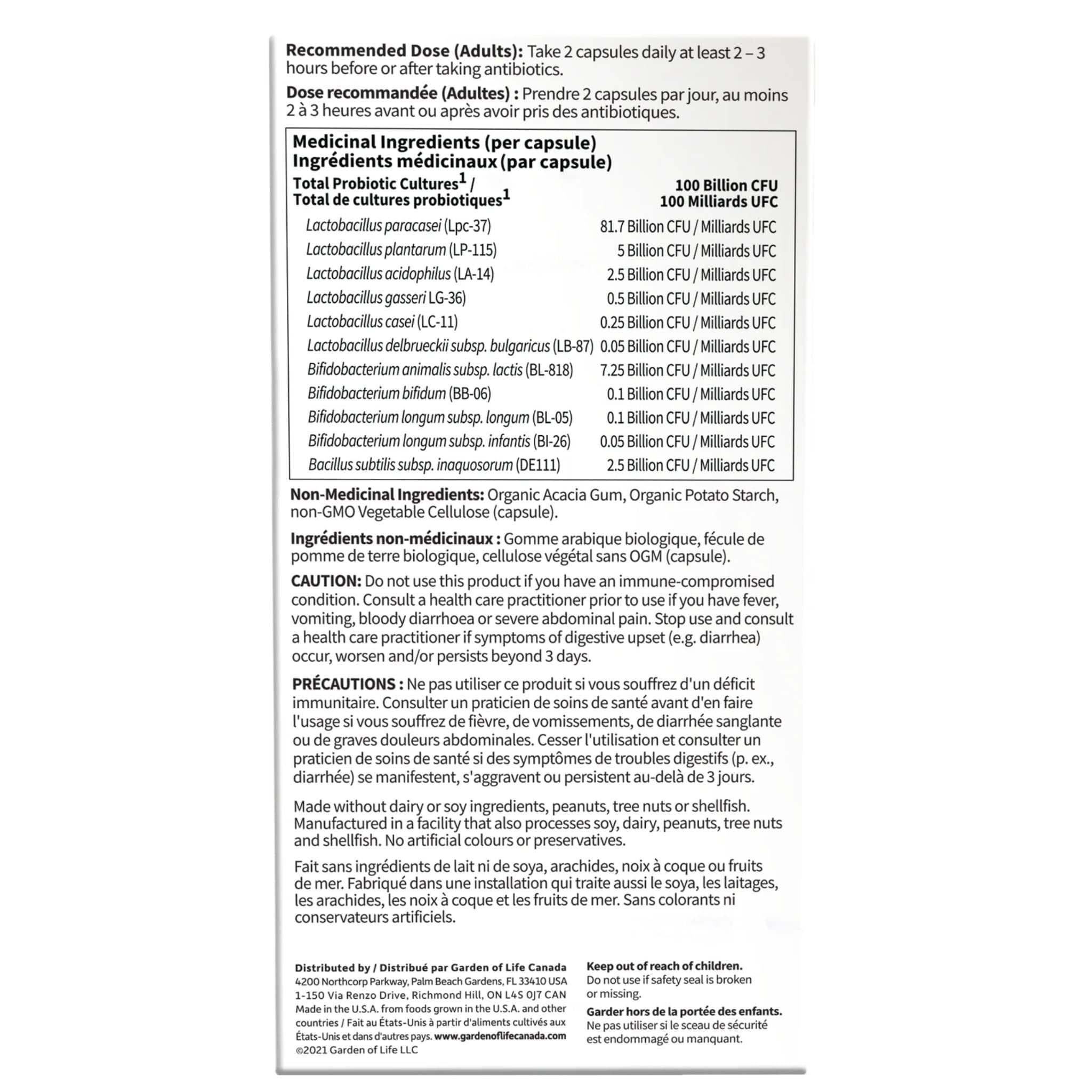 Garden of Life Dr. Formulated Restore Probiotics 200 Billion Active Bacteria, 28 Vegetable Capsules - Image 3