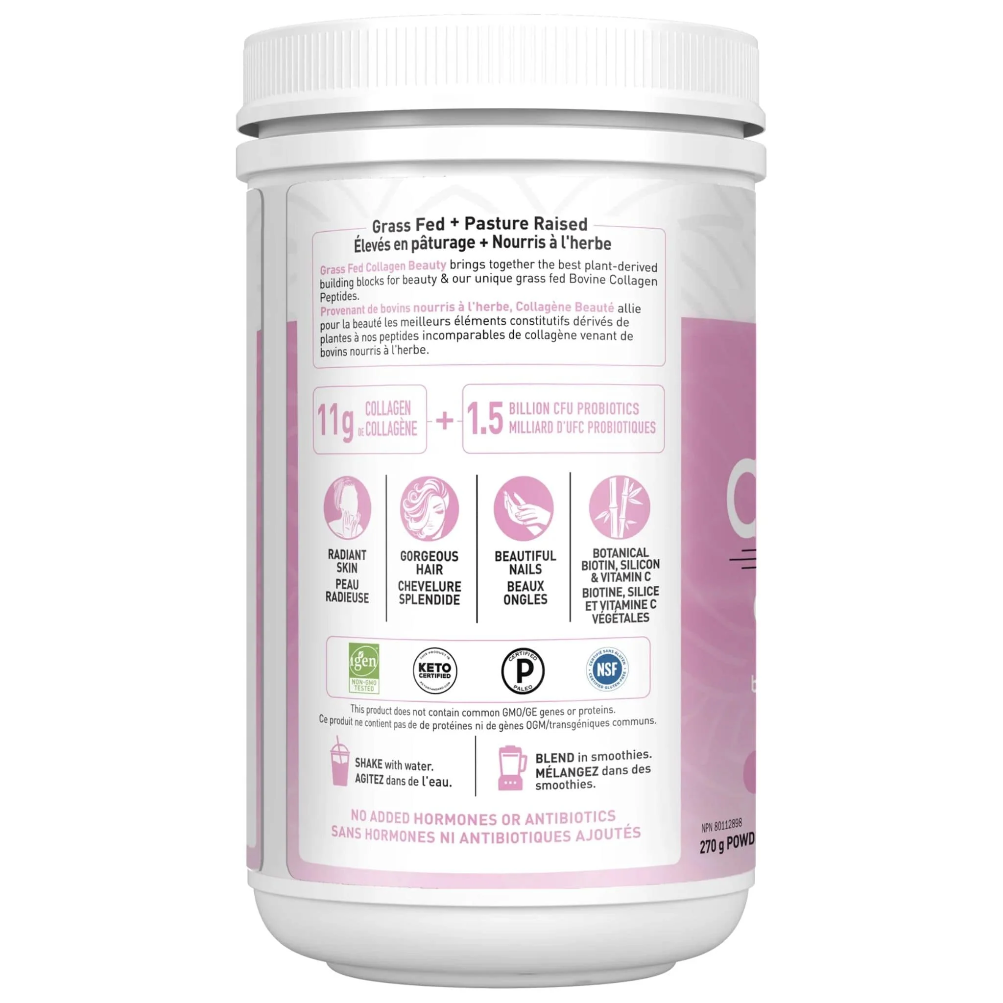 Garden of Life Grass Fed Collagen Beauty, 270g - Image 3