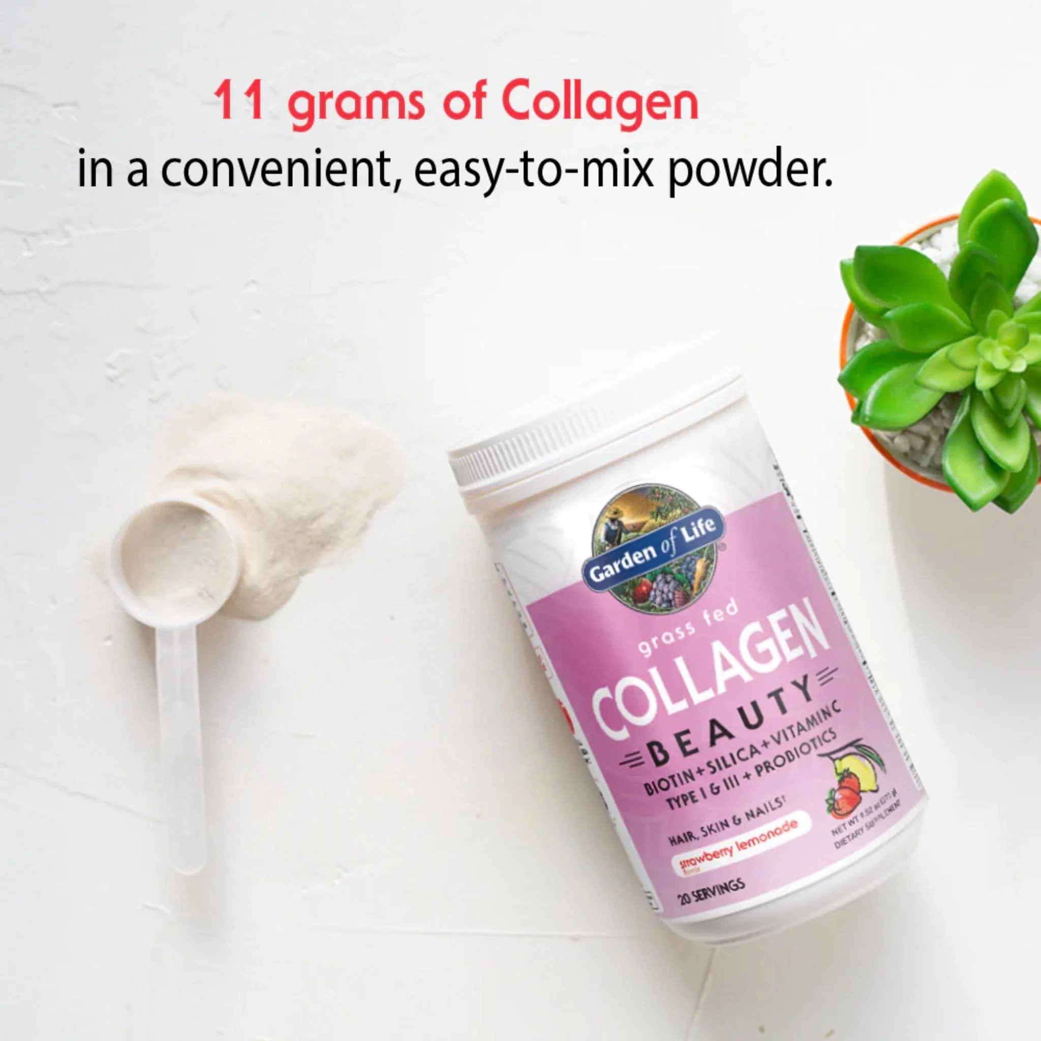 Garden of Life Grass Fed Collagen Beauty, 270g - Image 5
