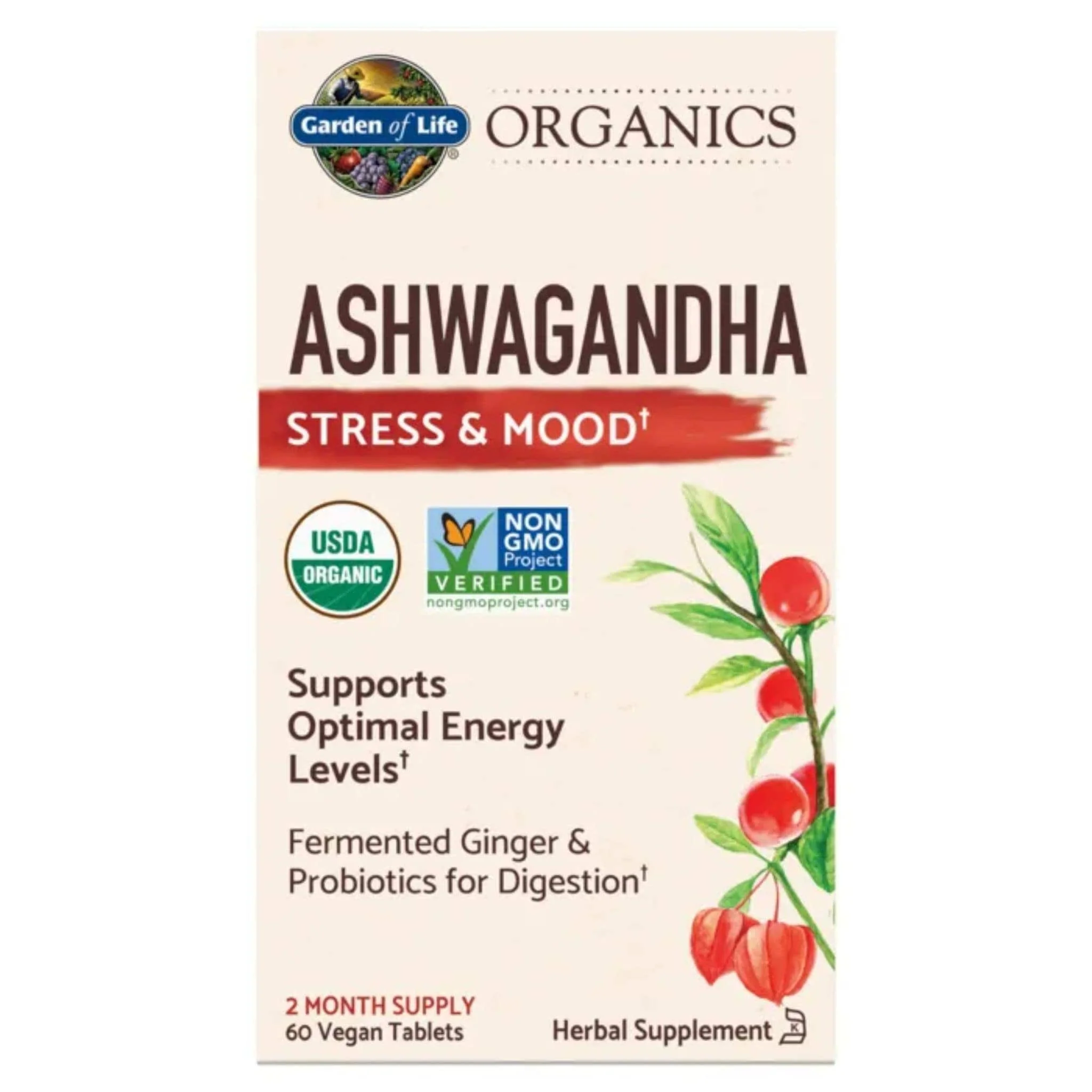 Garden of Life Organics Ashwagandha, 60 Tablets - Image 4