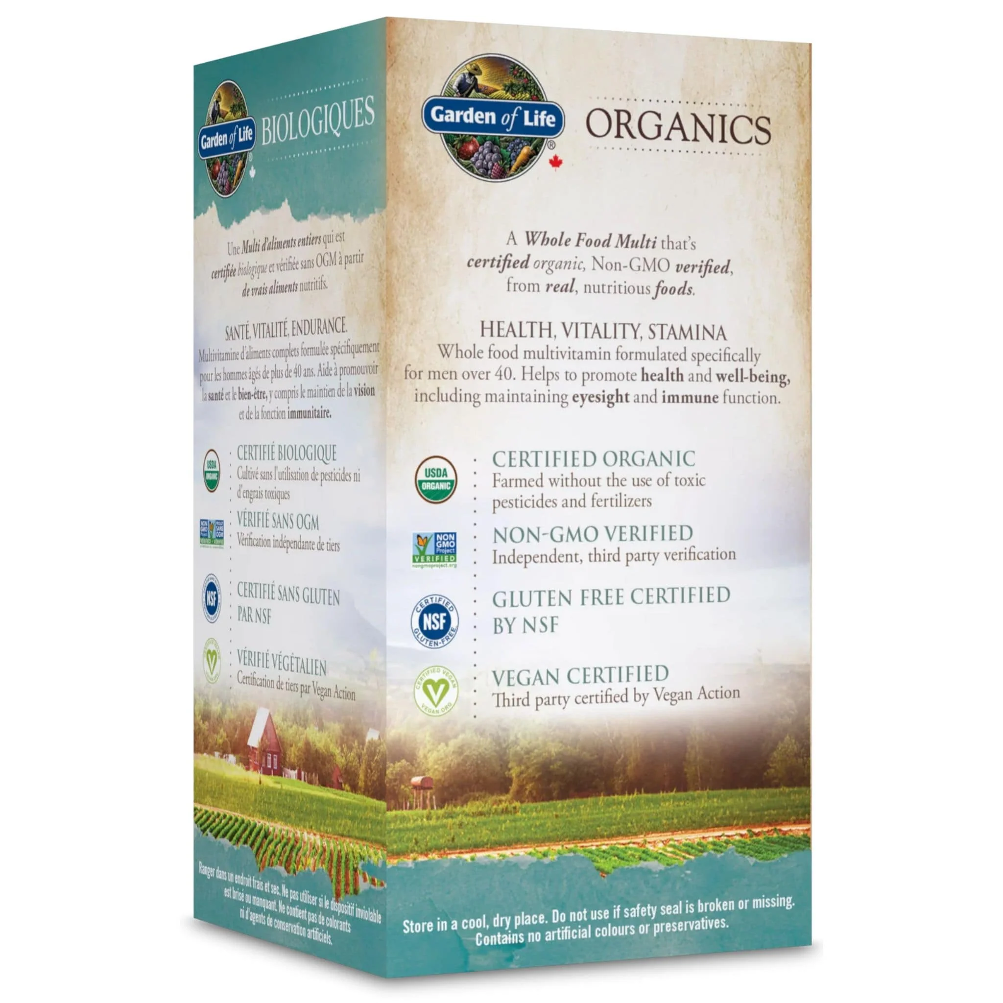 Garden of Life Organics Men's Multi 40+, Multivitamin, 60 Vegan Tablets - Image 2