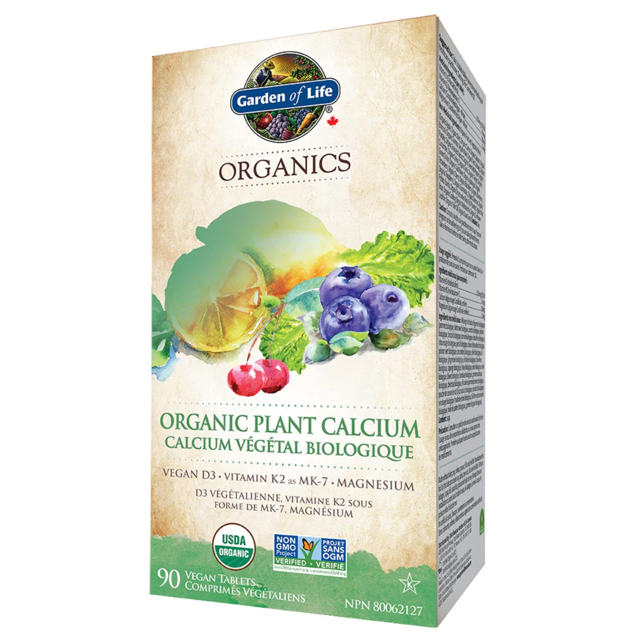 Garden of Life Organics Organic Plant Calcium, 90 Vegan Tablets - Image 2
