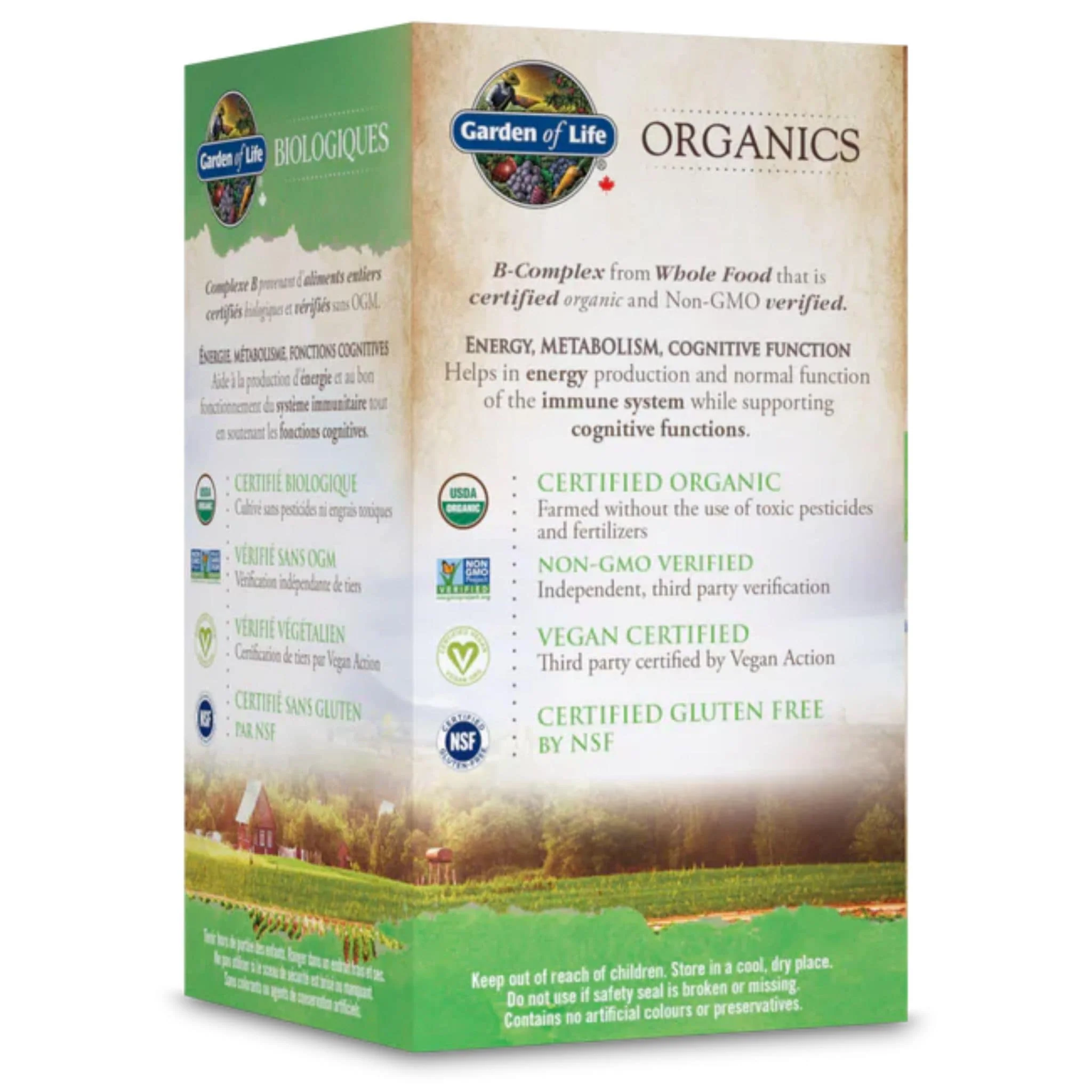 Garden of Life Organics Vitamin B-Complex Once Daily, 30 Vegan Tablets - Image 3