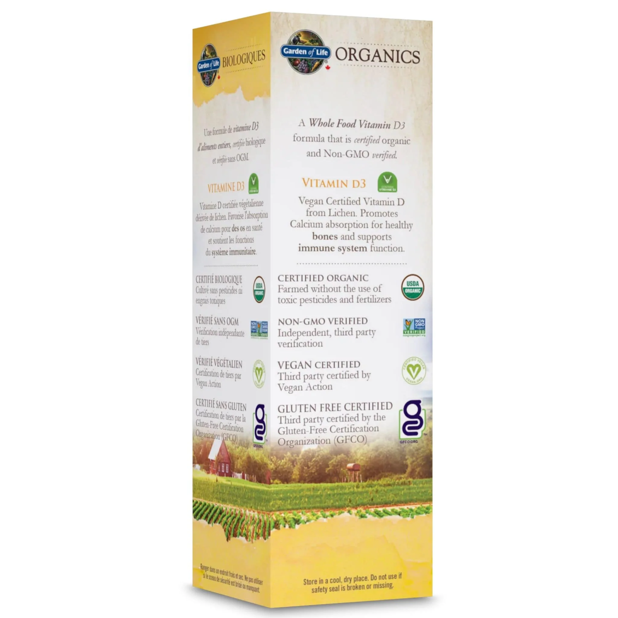 Garden of Life Organics - Vitamin D3 Organic Spray, Vanilla, 58ml - Image 3