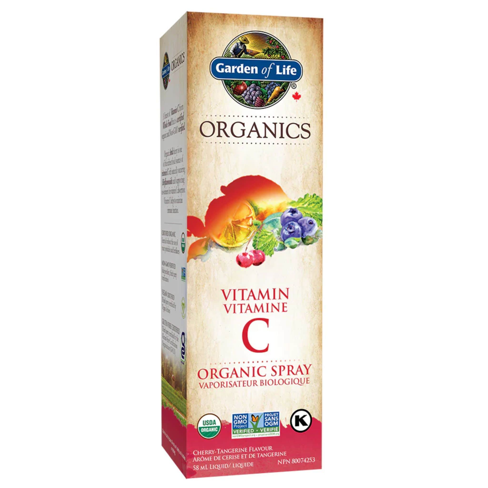 Garden of Life Organics Vitamin C Organic Throat Spray, 58ml