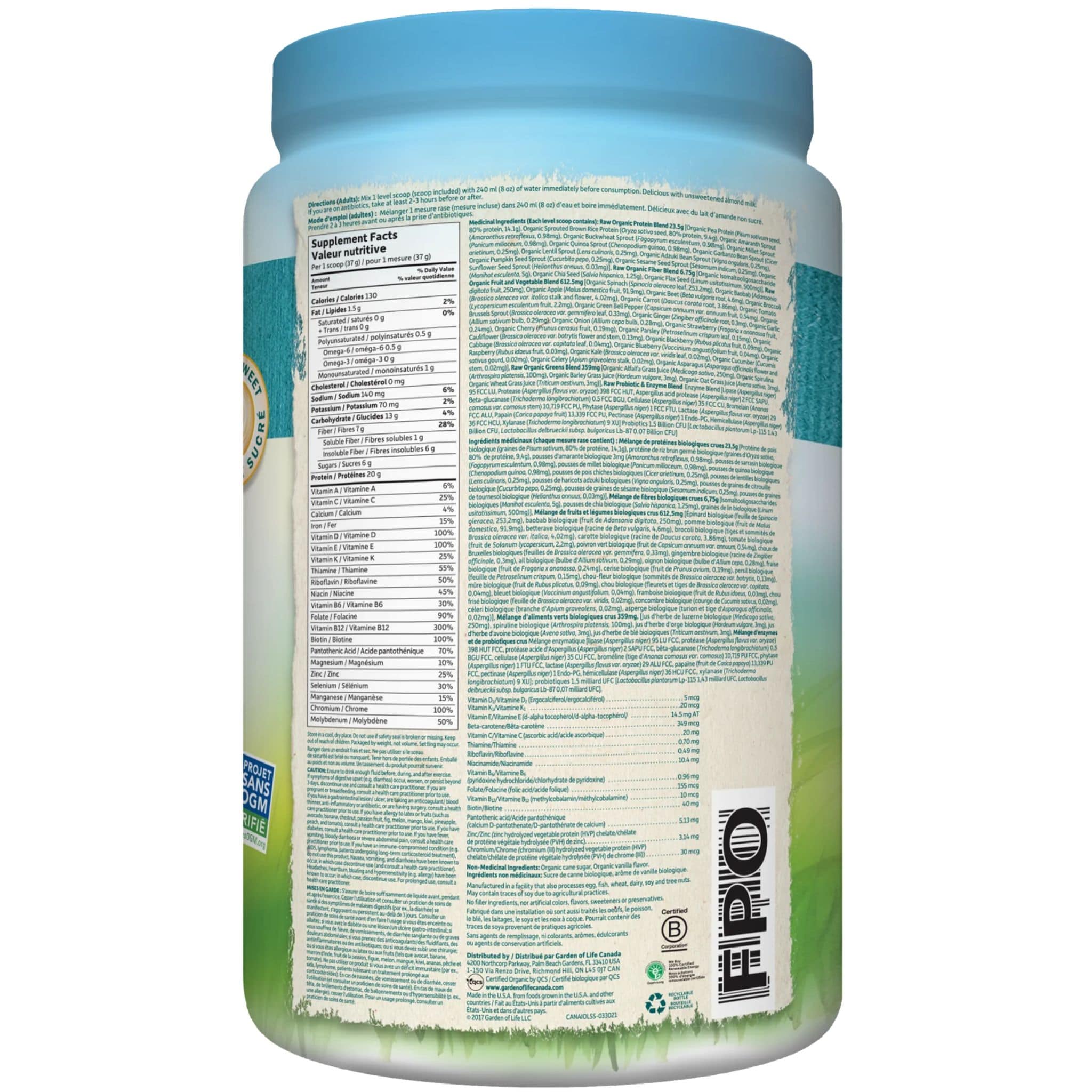 Garden of Life Raw Organic, All-In-One Nutritional Shake - Image 5