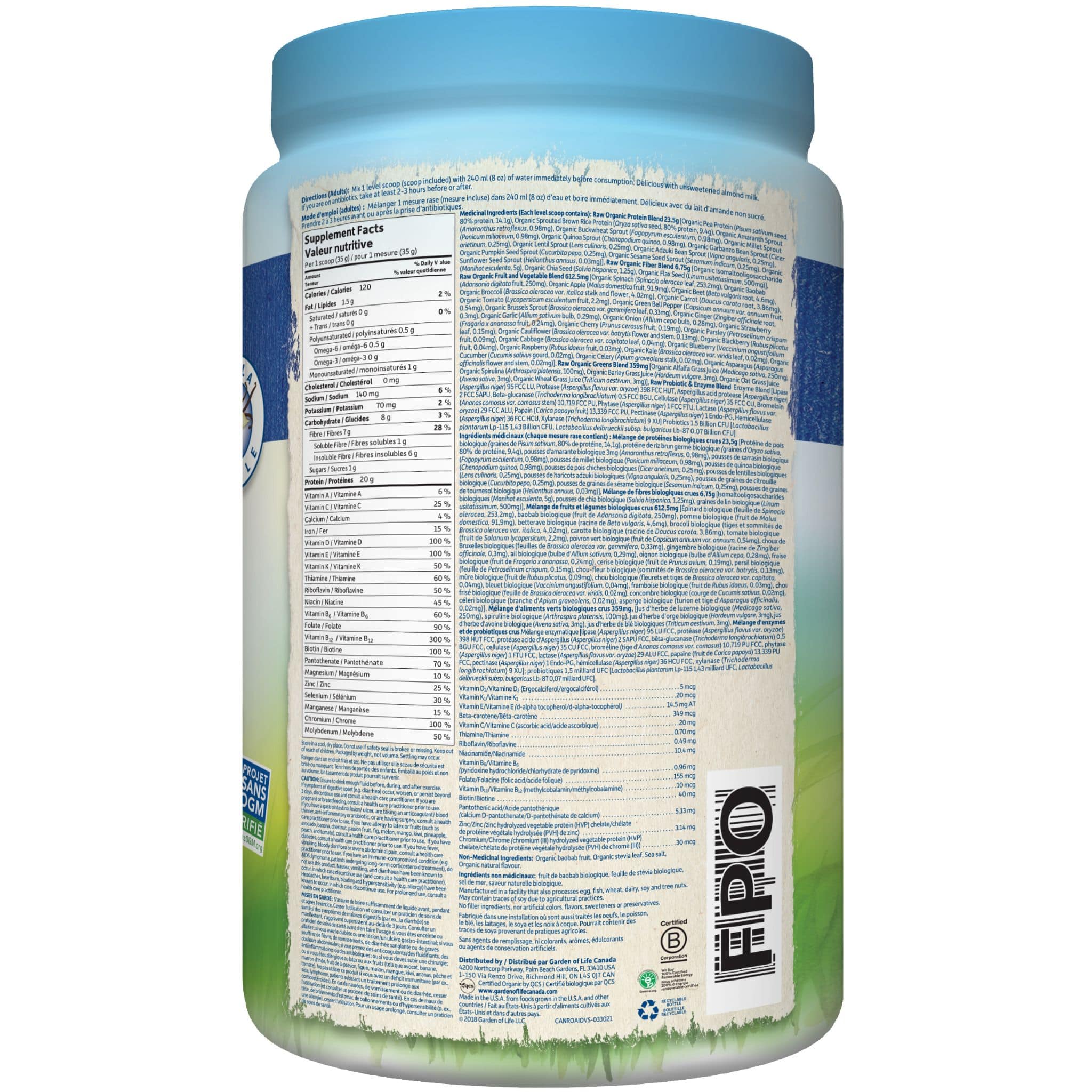 Garden of Life Raw Organic, All-In-One Nutritional Shake - Image 8