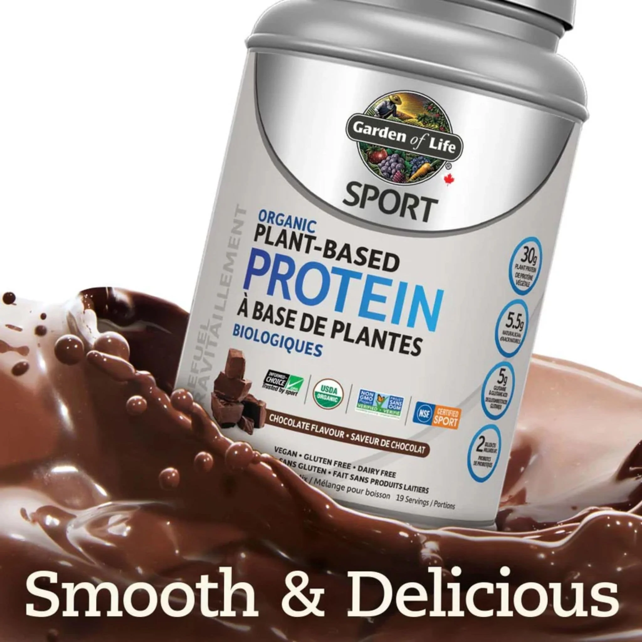 Garden of Life Sport Protein Organic Plant Based Protein, 806g-840g - Image 5