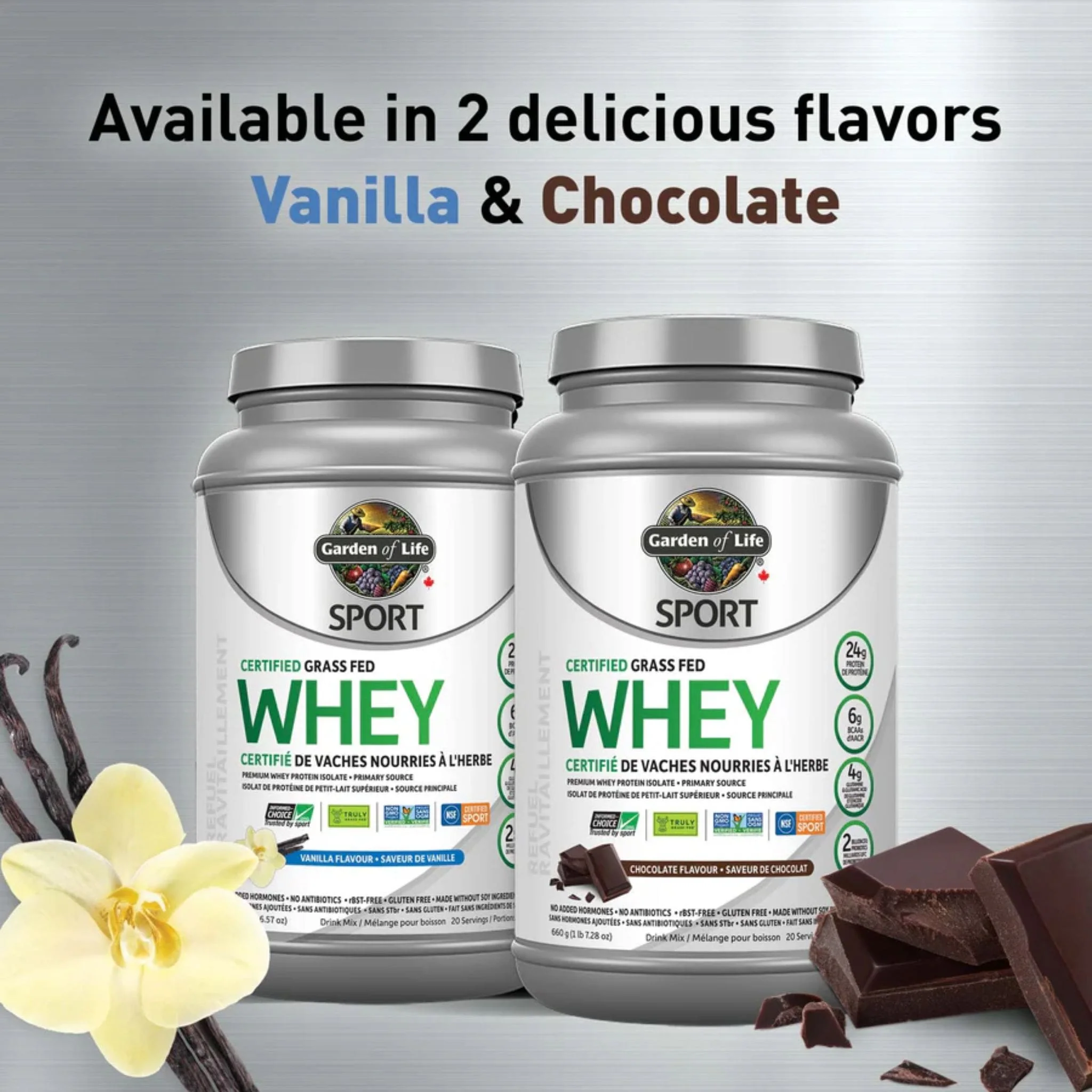 Garden of Life Sport Whey, Certified Grass Fed Whey, 640g-660g - Image 10