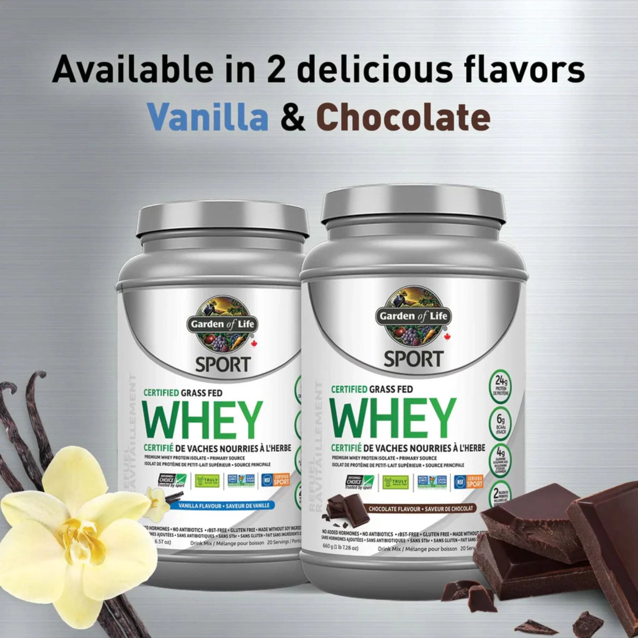 Garden of Life Sport Whey, Certified Grass Fed Whey, 640g-660g - Image 18