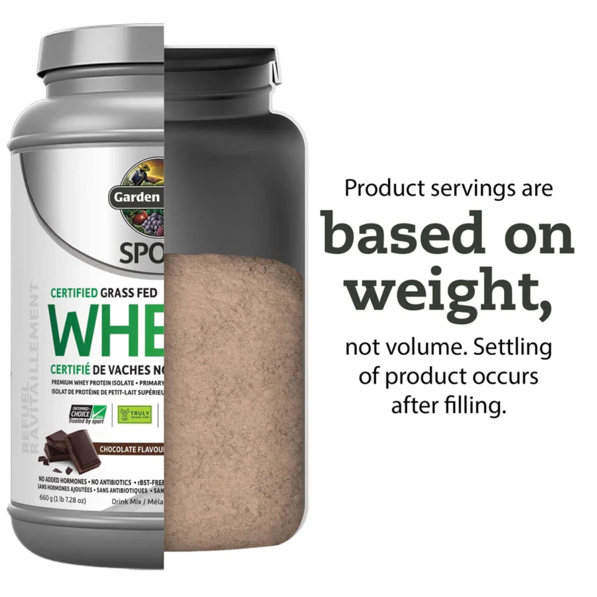 Garden of Life Sport Whey, Certified Grass Fed Whey, 640g-660g - Image 5