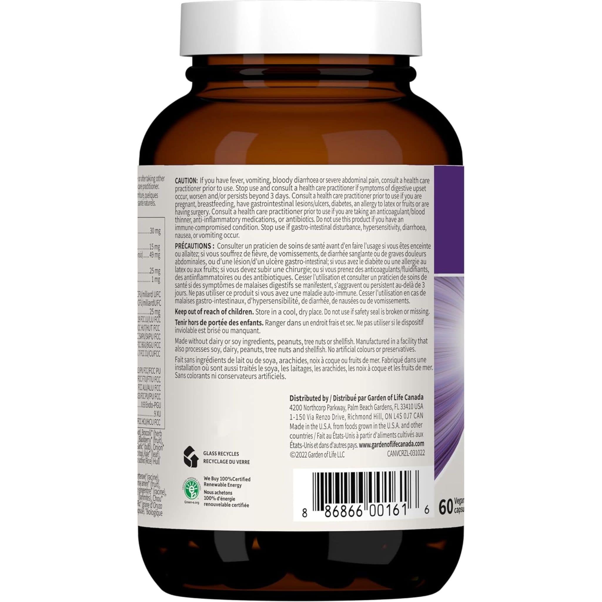 Garden Of Life Vitamin Code Raw Zinc 30mg, 60 Vegan Capsules - Image 3