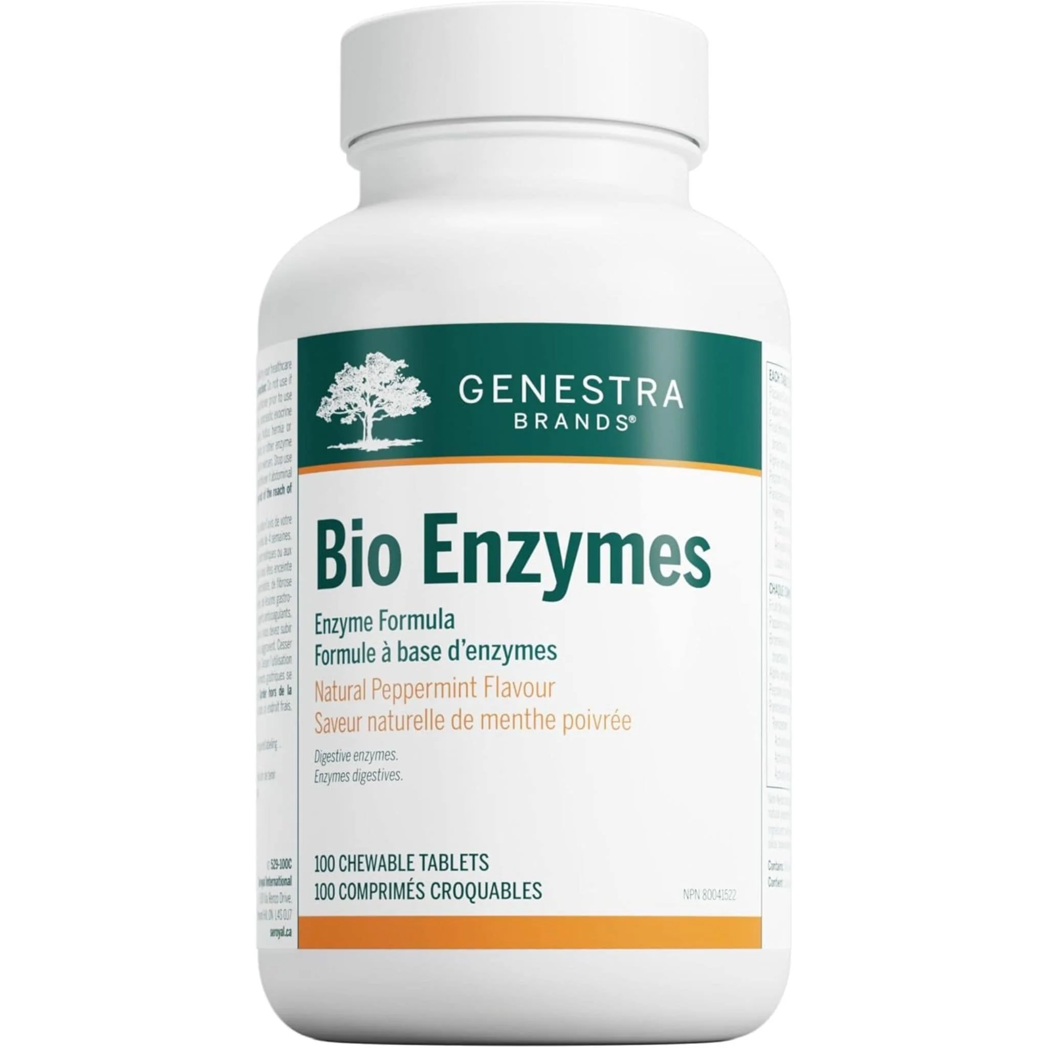 Genestra Bio Enzymes Chewable Enzyme Tablets To Aid Digestive System, 100 Chewable Tablets