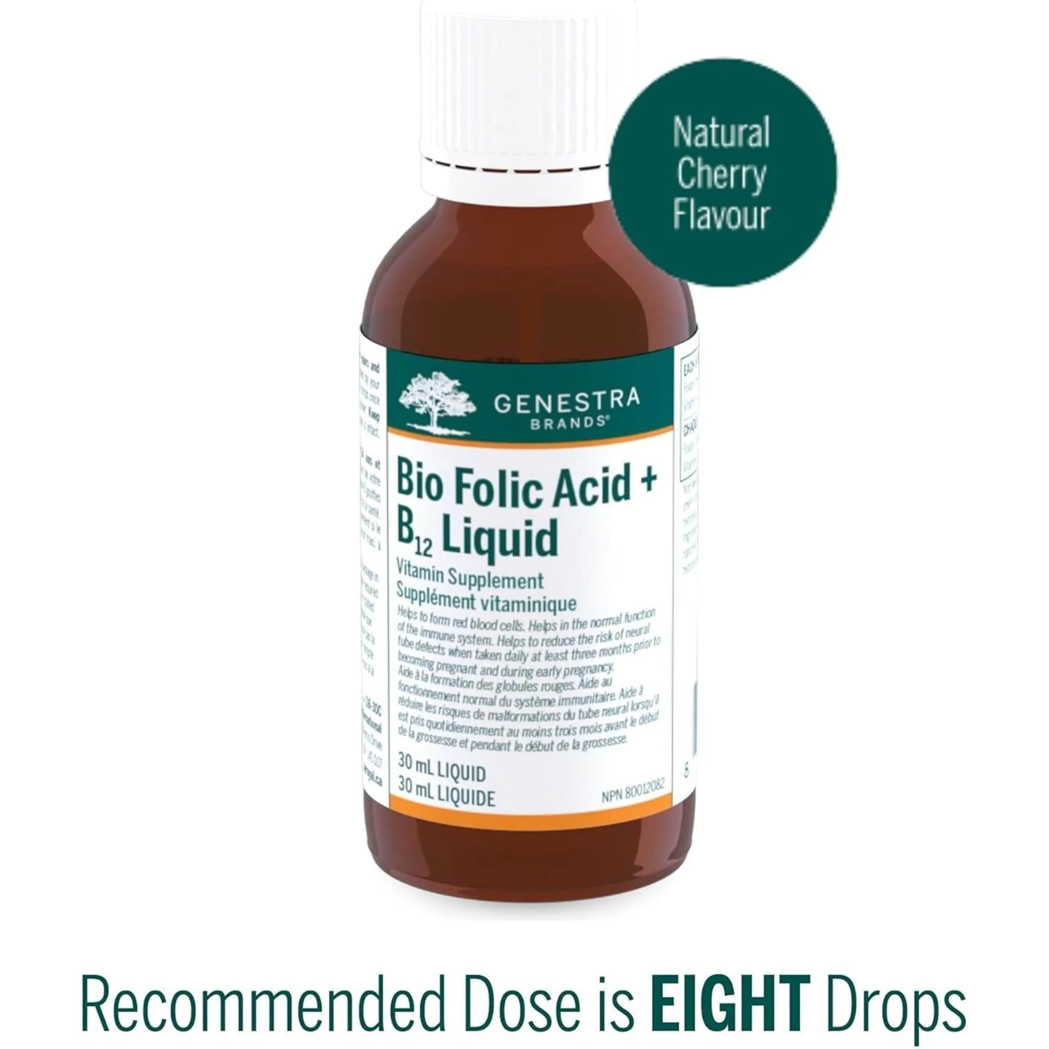 Genestra Bio Folic Acid + B12 Liquid , 30ml - Image 3