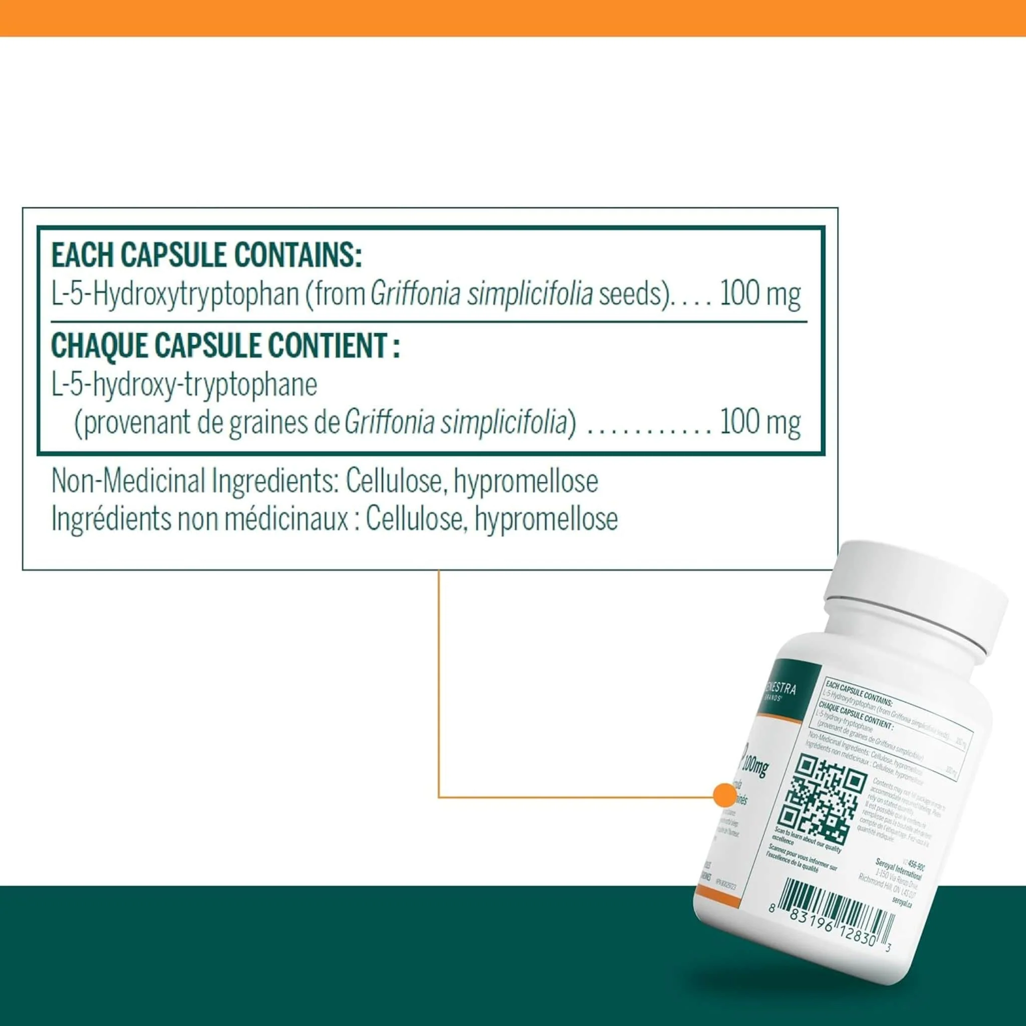 Genestra 5HTP 100mg, 90 Capsules - Image 2