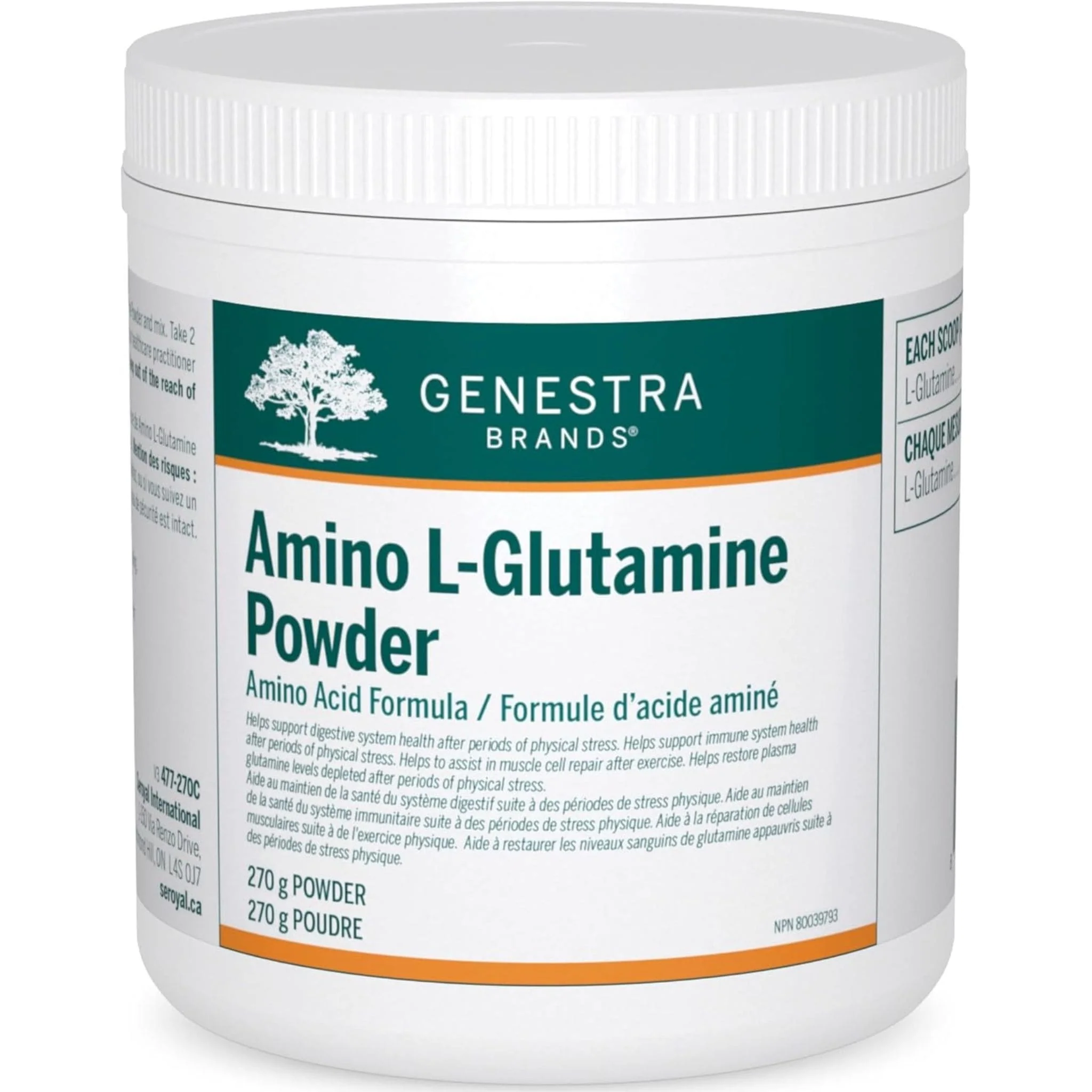 Genestra Amino L-Glutamine Powder, 270g