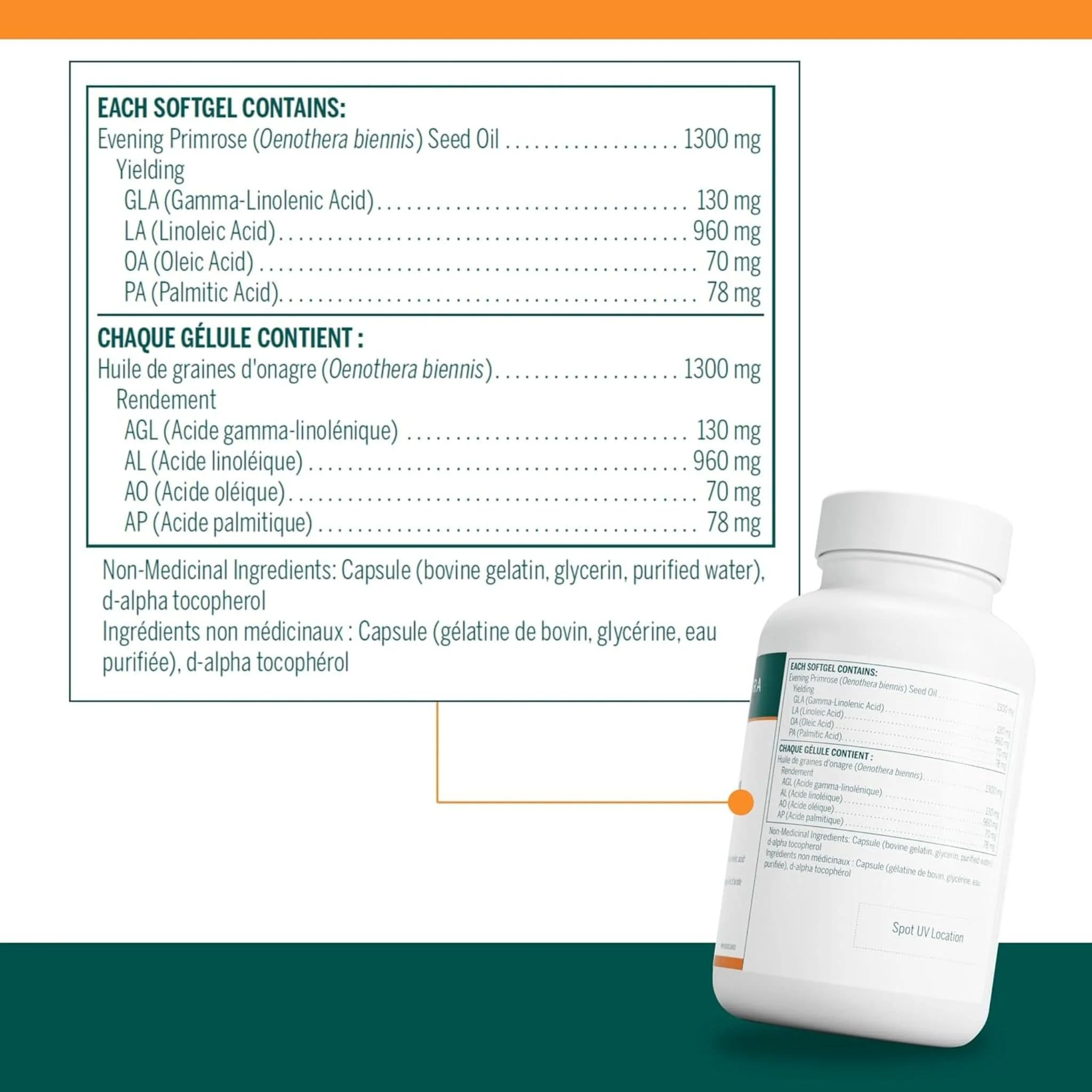Genestra GLA 130 Primrose Oil (130mg of GLA), 90 Capsules - Image 2
