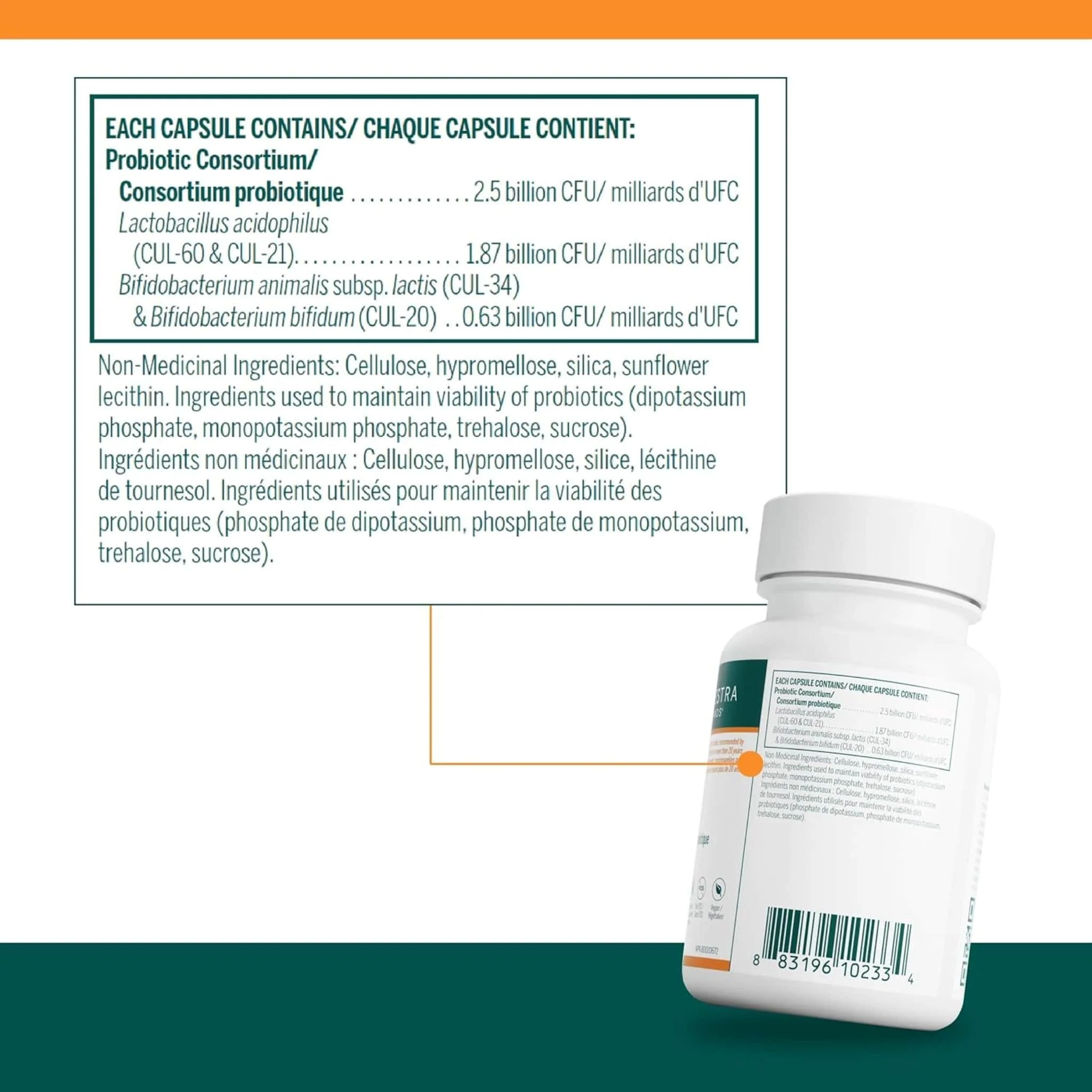 Genestra HMF Capsules, 60 Capsules - Store in Fridge - Image 2