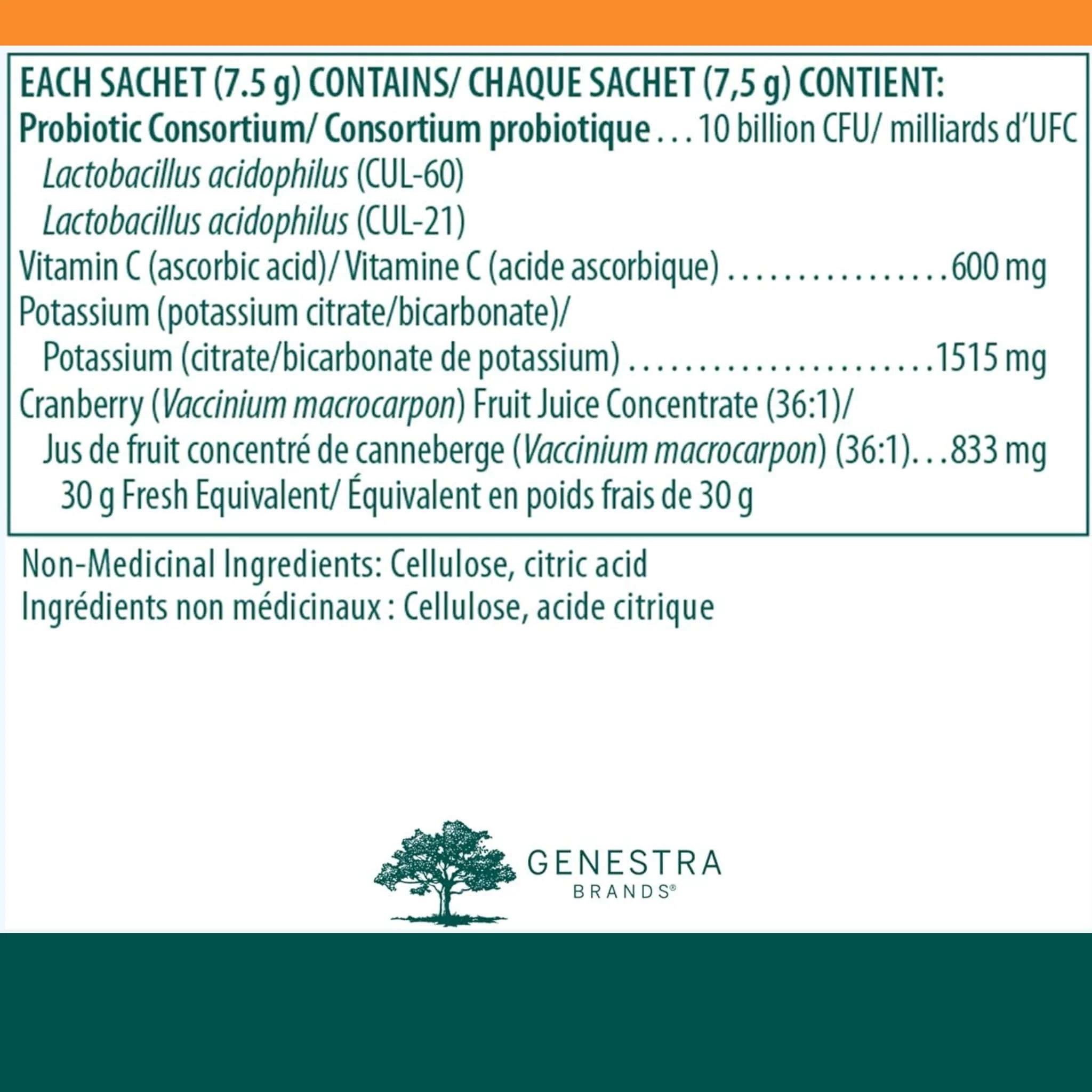 Genestra HMF Cystgen, 6 Sachets - Store in Fridge - Image 2