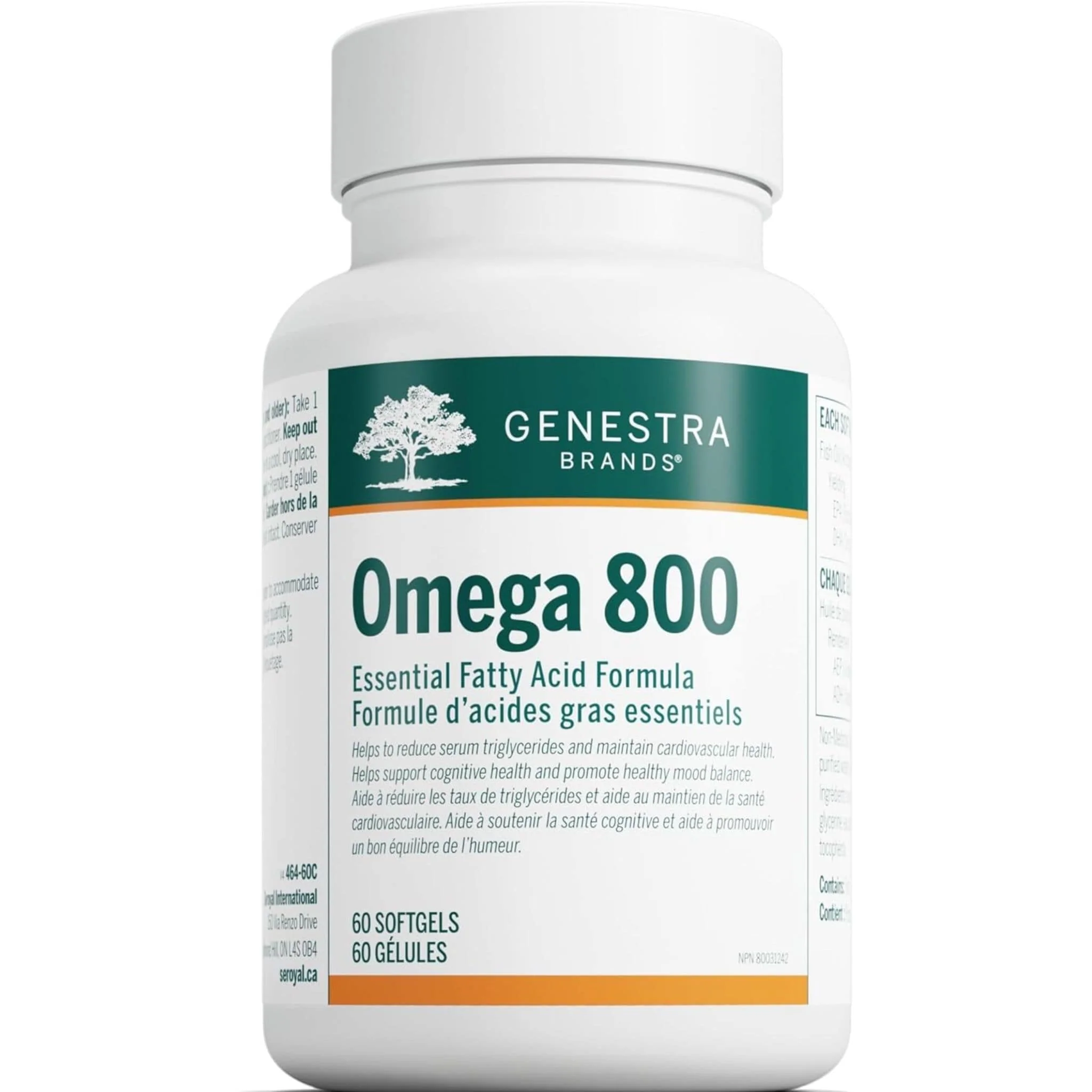 Genestra Omega 800, 60 Softgels