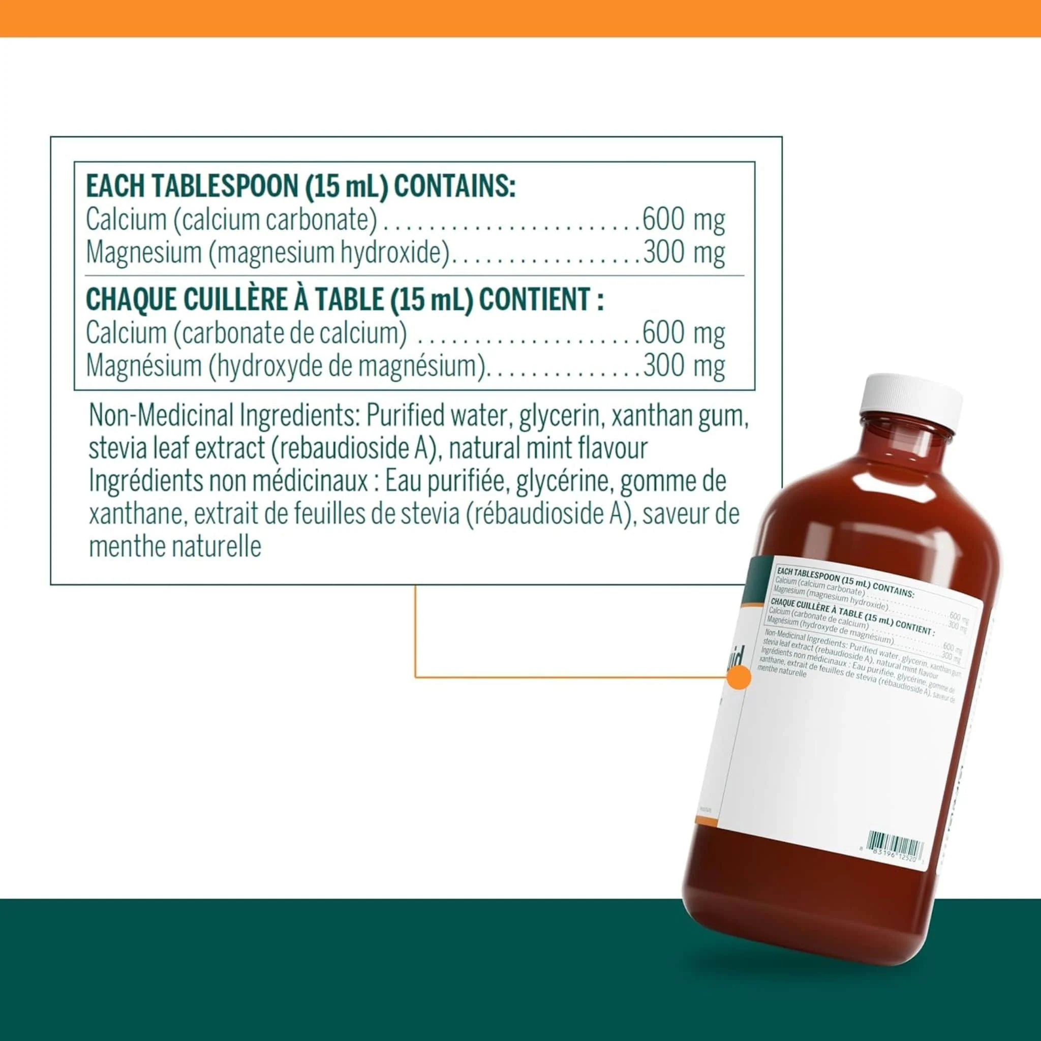 Genestra Cal Mag Liquid, Great Tasting, 1000ml - Image 2