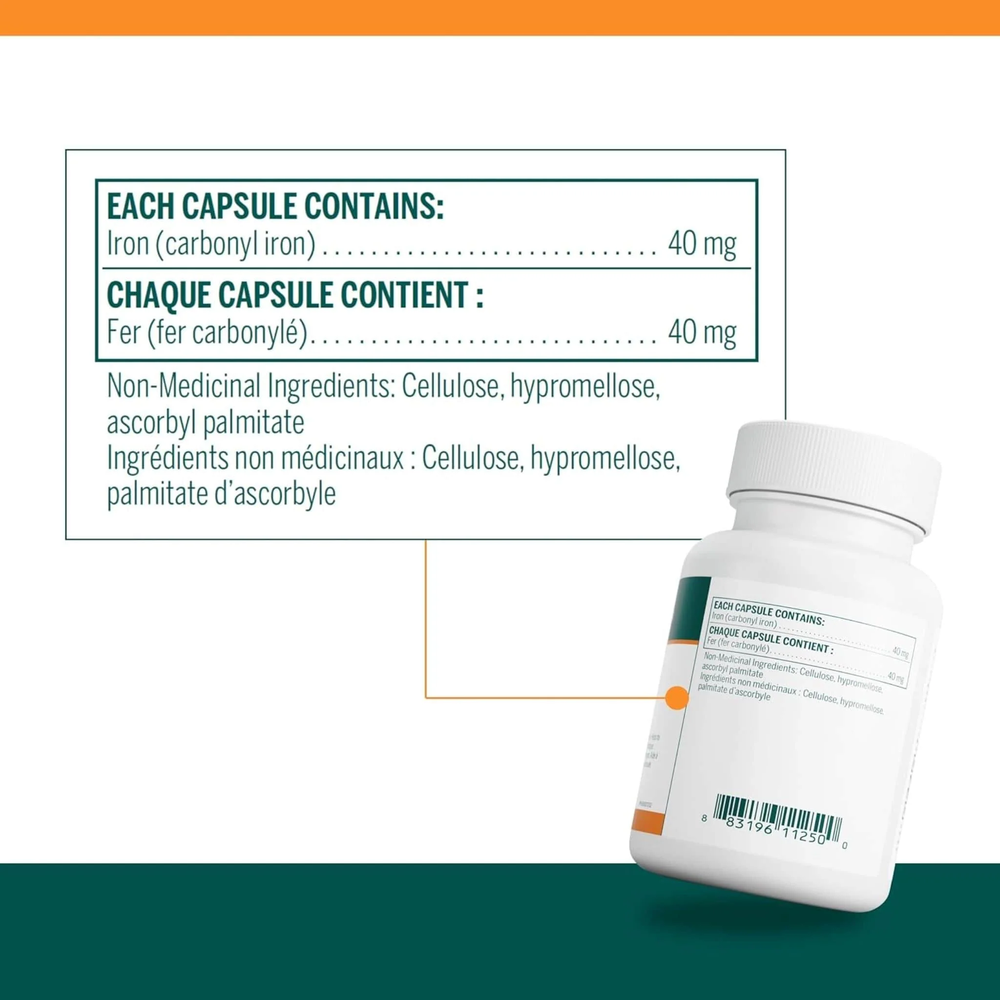 Genestra Iron 40mg, 90 Capsules - Image 2