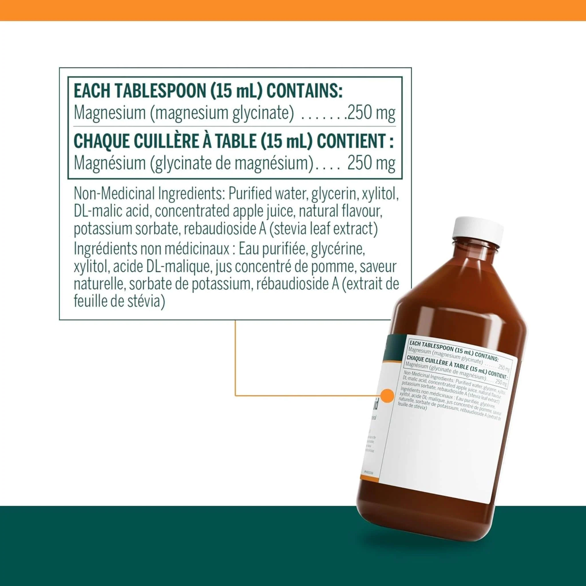 Genestra Magnesium Bis-Glycinate Liquid, 450ml - Image 2