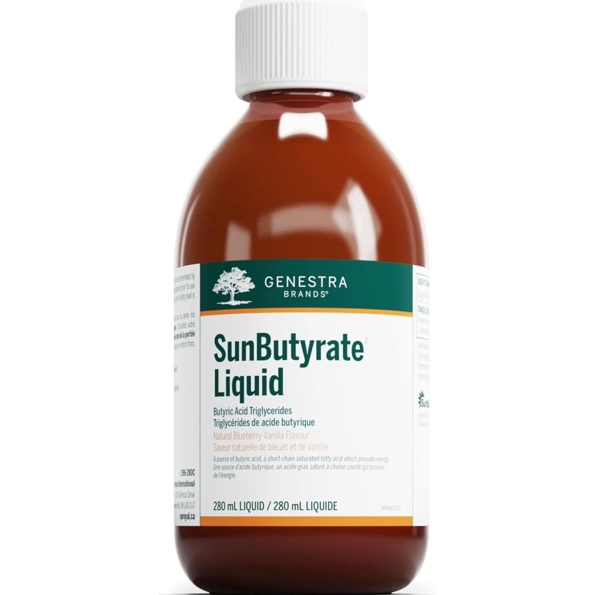Genestra SunButyrate Liquid, Butyrate-rich triglyceride oil, 875mg Butyric acid, 280ml