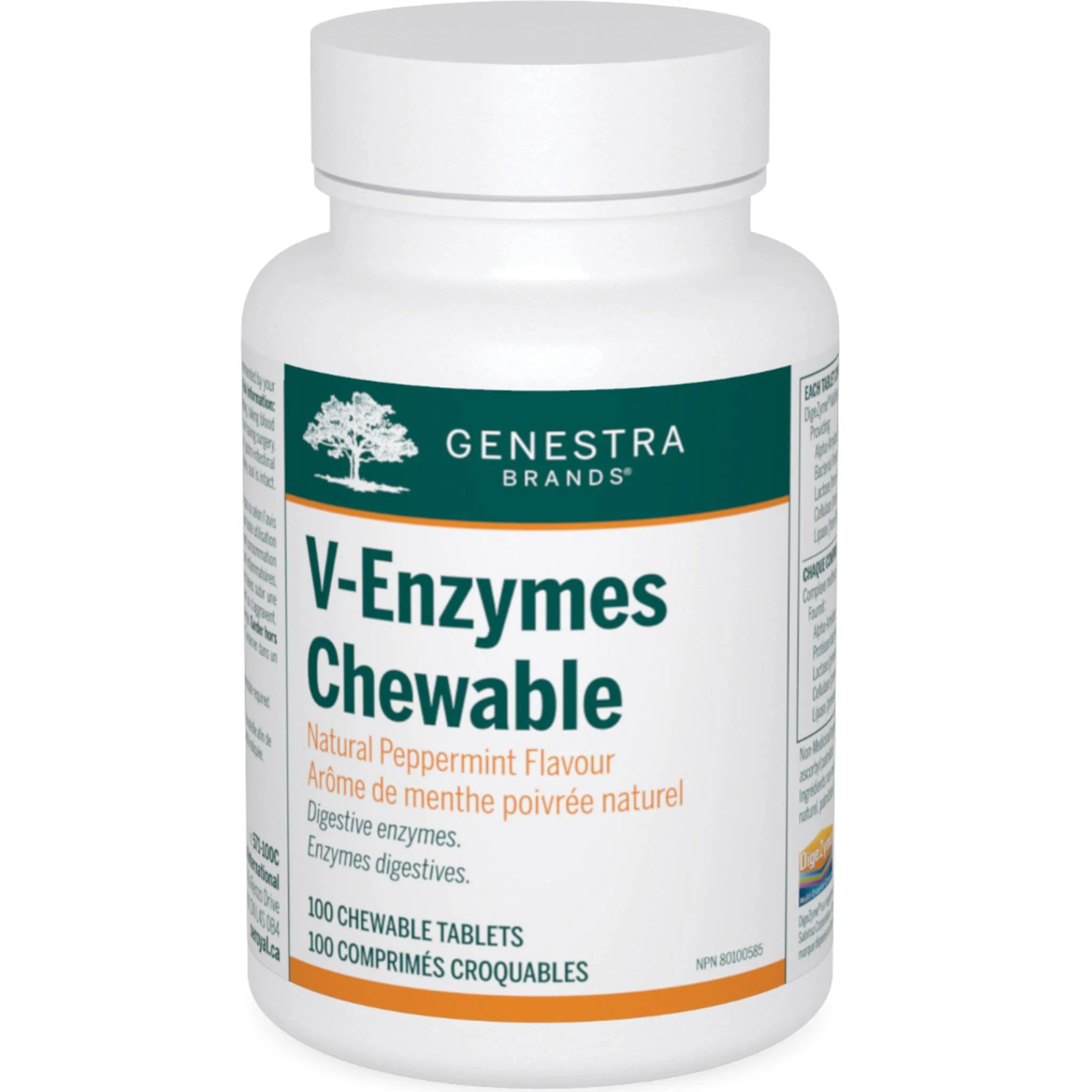 Genestra V-Enzymes, 100 Chewable Tablets
