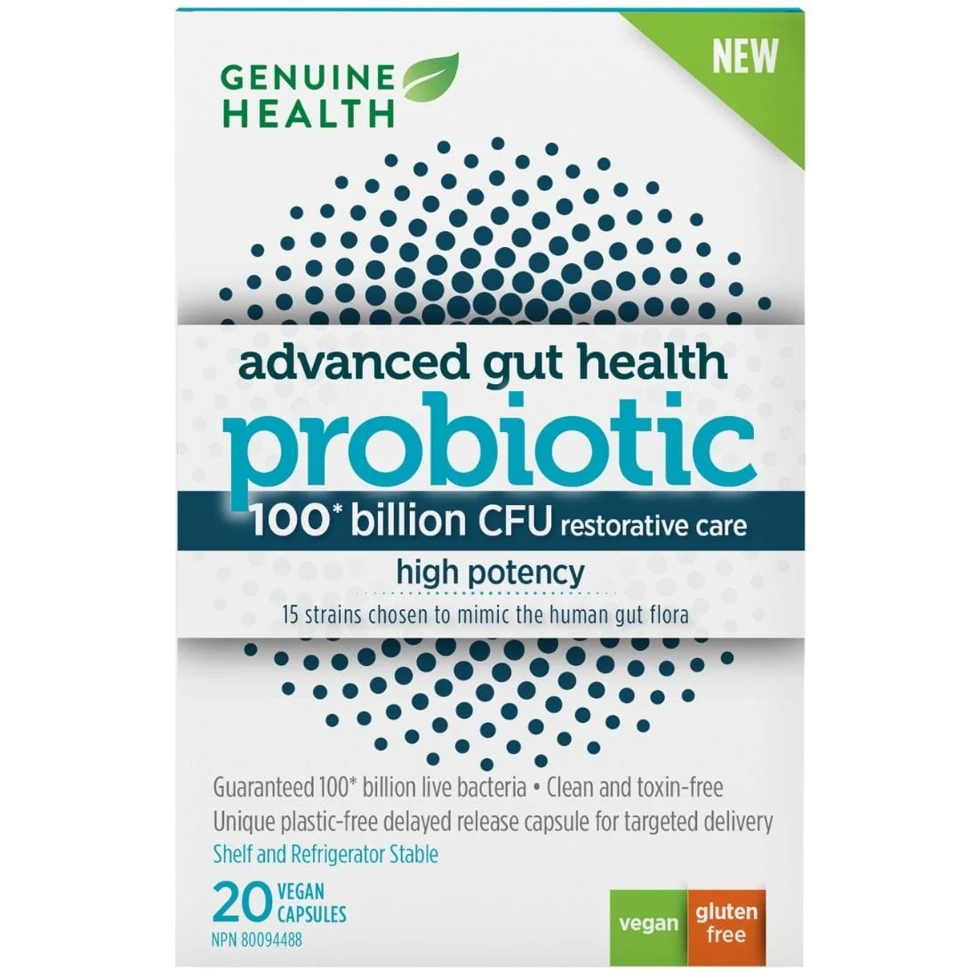 Genuine Health Advanced Gut Health HIGH POTENCY Probiotic - 100 Billion CFU (NEW!) - Image 2