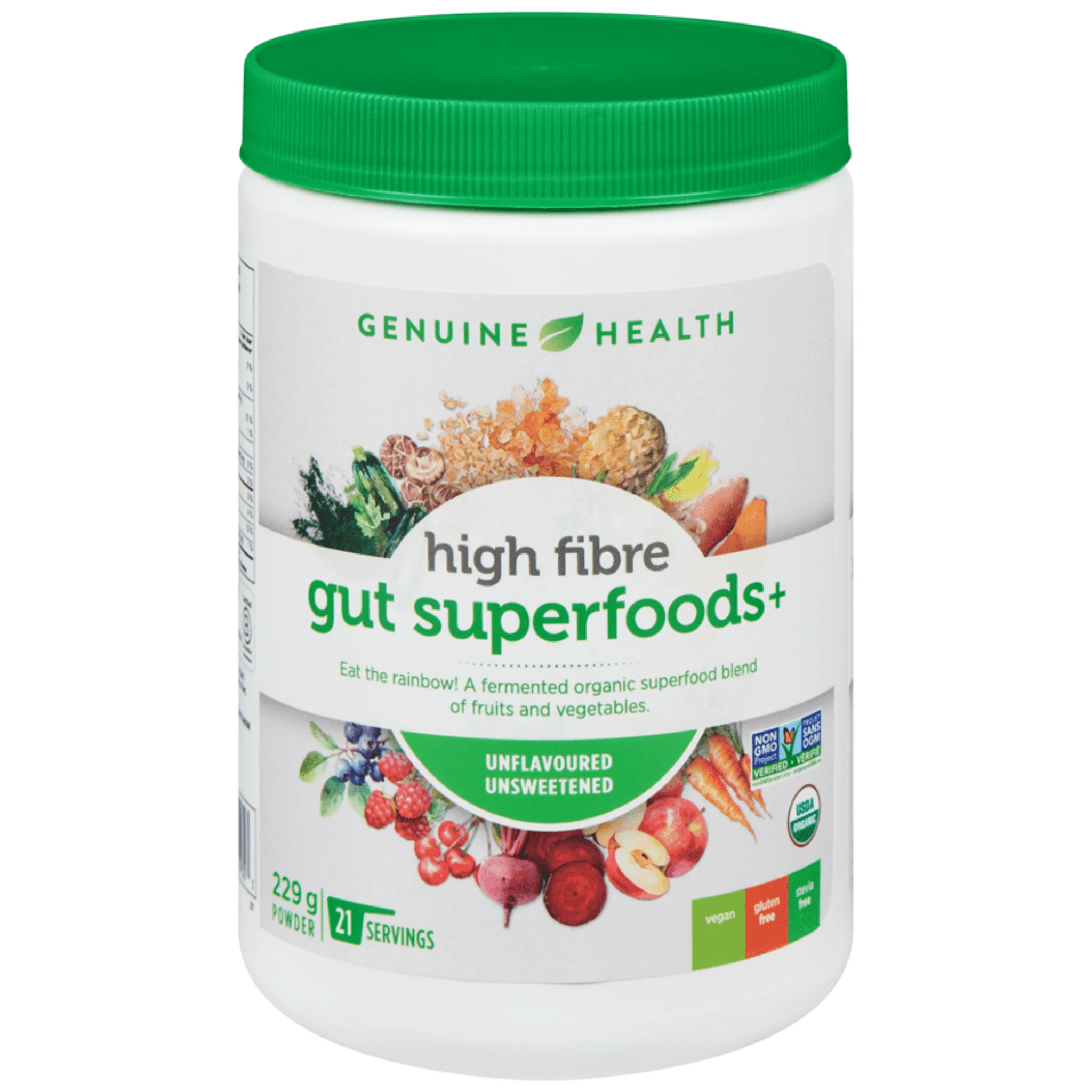 Genuine Health High Fibre Gut Superfoods+ Powder (Formerly Known as Fermented Organic Gut Superfoods+), 229-273g - Image 11