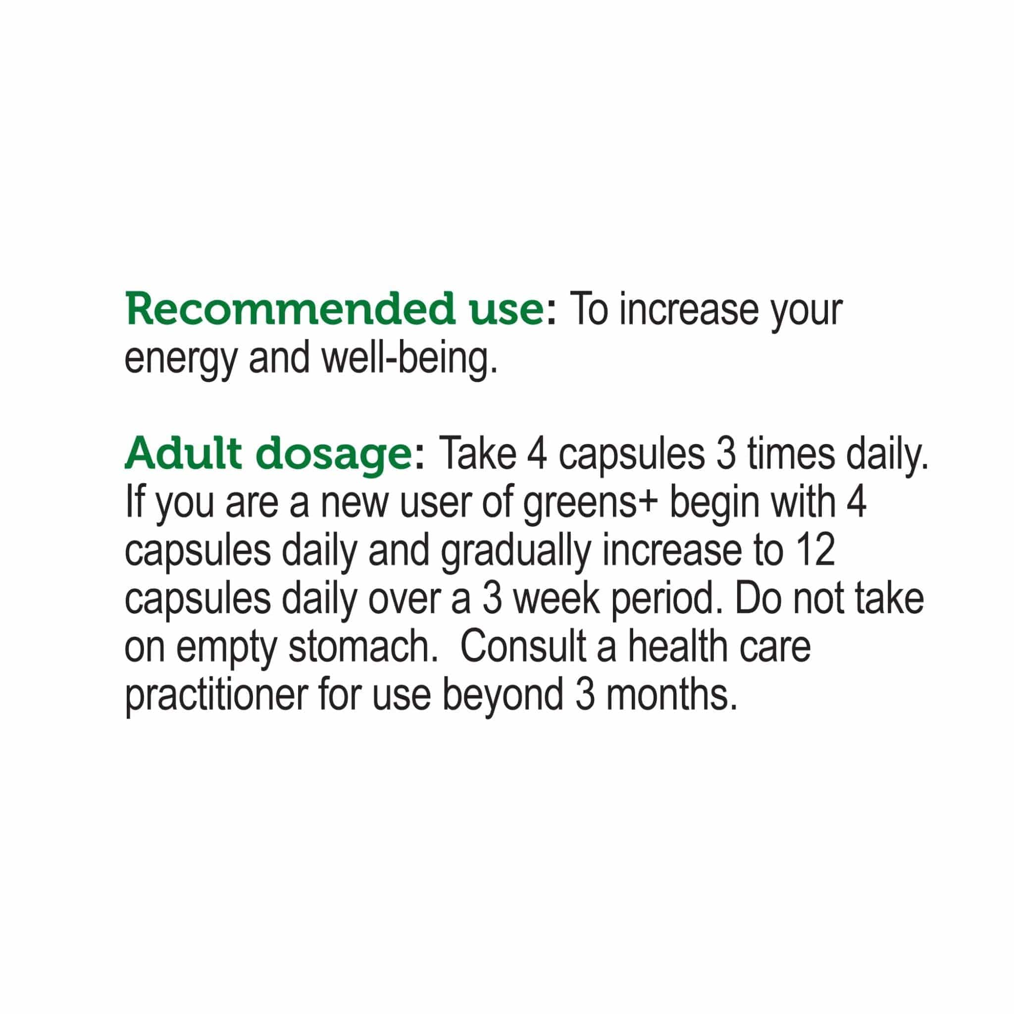 Genuine Health Greens+ Capsules, 240 Capsules - Image 3