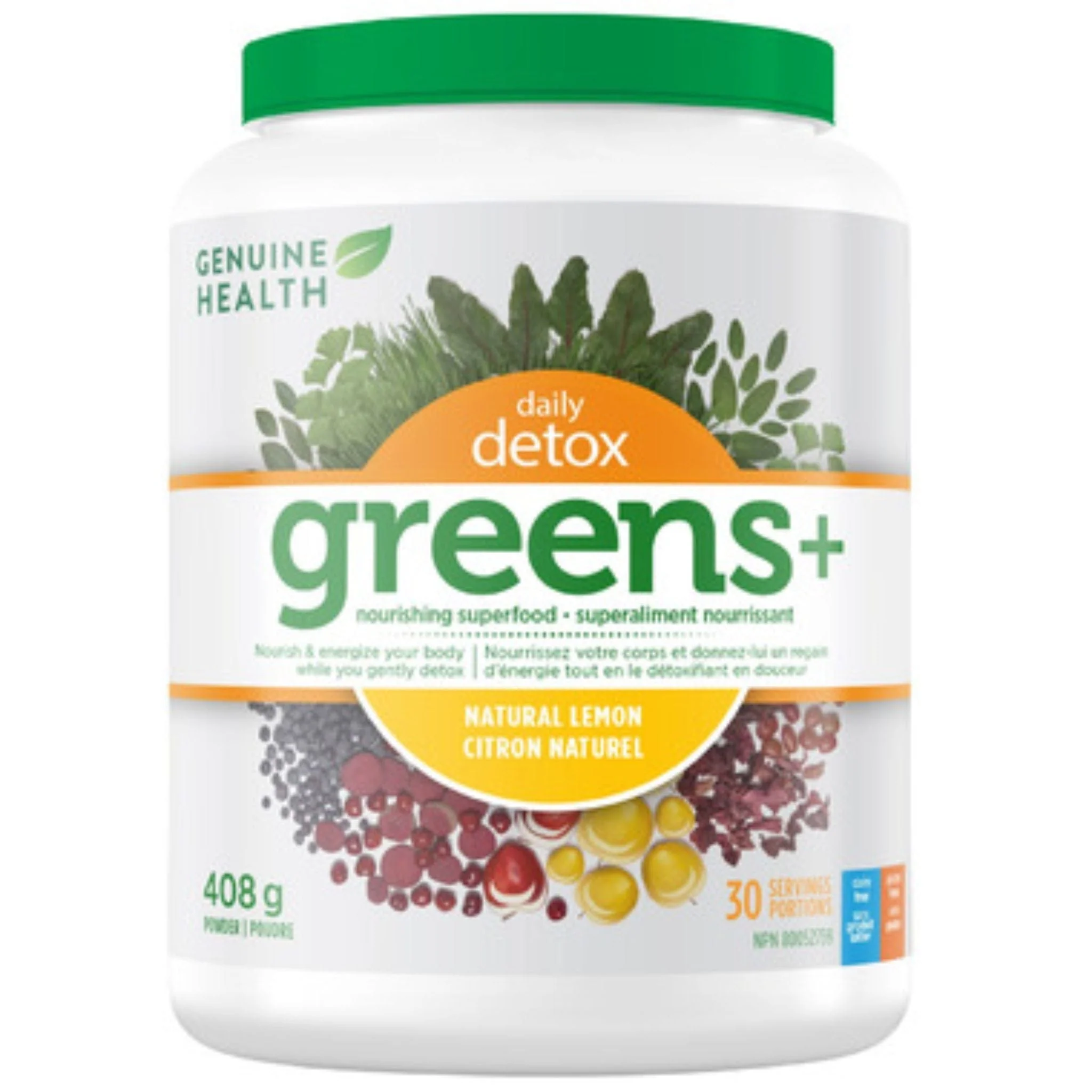 Genuine Health Greens+ Daily Detox Powder