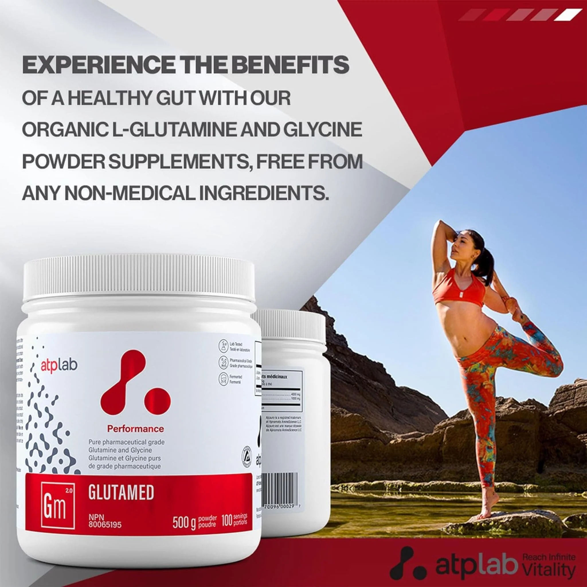 ATP Lab Glutamed Powder, Support for Gut Health, 500g - Image 8
