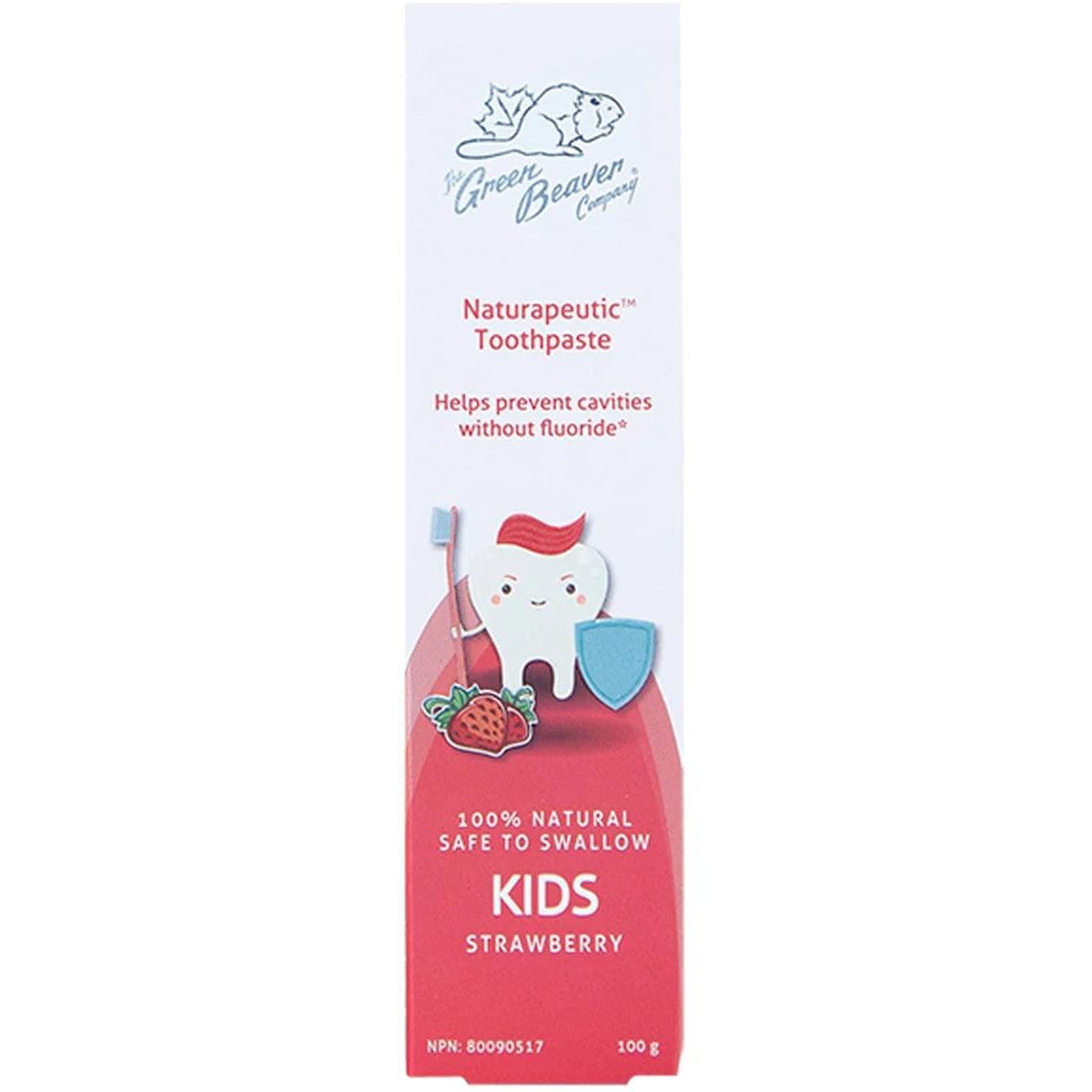Green Beaver Naturapeutic Kids Toothpaste, Great Taste, 100% Natural & Safe to Swallow, 100g CLEARANCE 25% Off Exp 9/27 Final Sale - Image 3