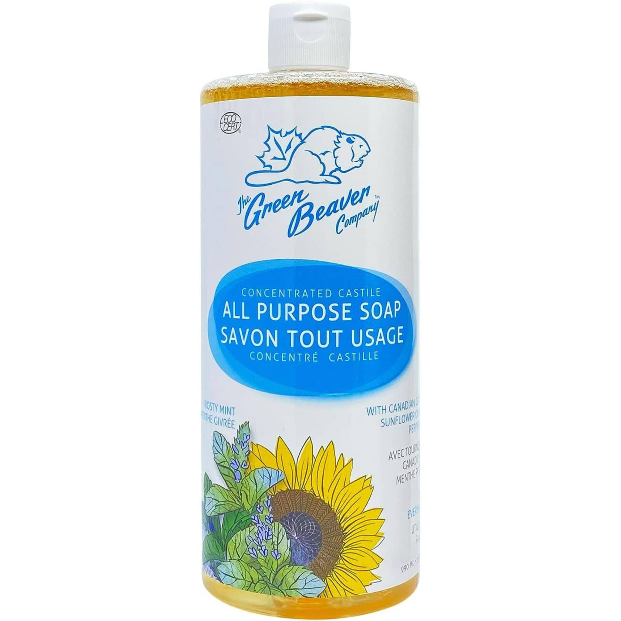 Green Beaver Sunflower Castille Liquid Soap, 1L - Image 7