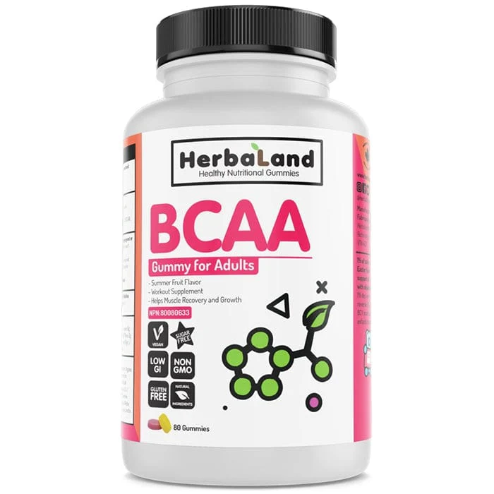 Herbaland BCAA Gummies, 80 Gummies - Image 3