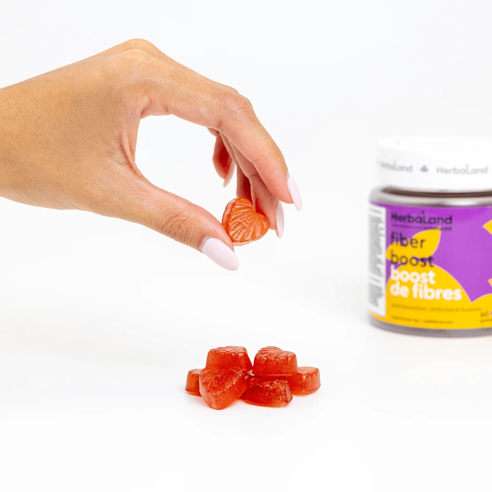 Herbaland Fiber Boost Gummies, Daily Fiber For Digestive Health, 60 Gummies - Image 2