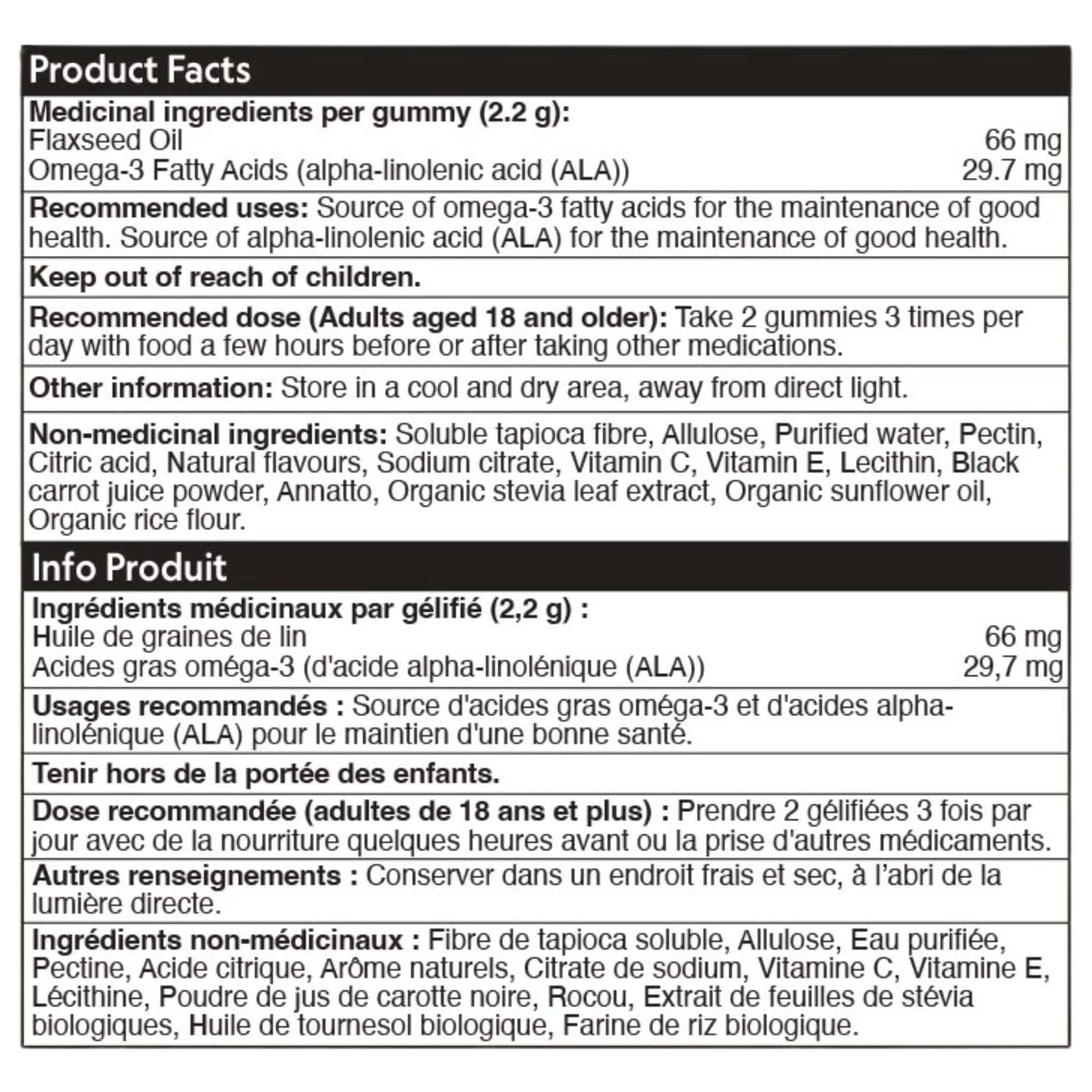 Herbaland Omega-3 Gummies for Adults, Vegan, Orange Flavour, 90 Gummies - Image 3